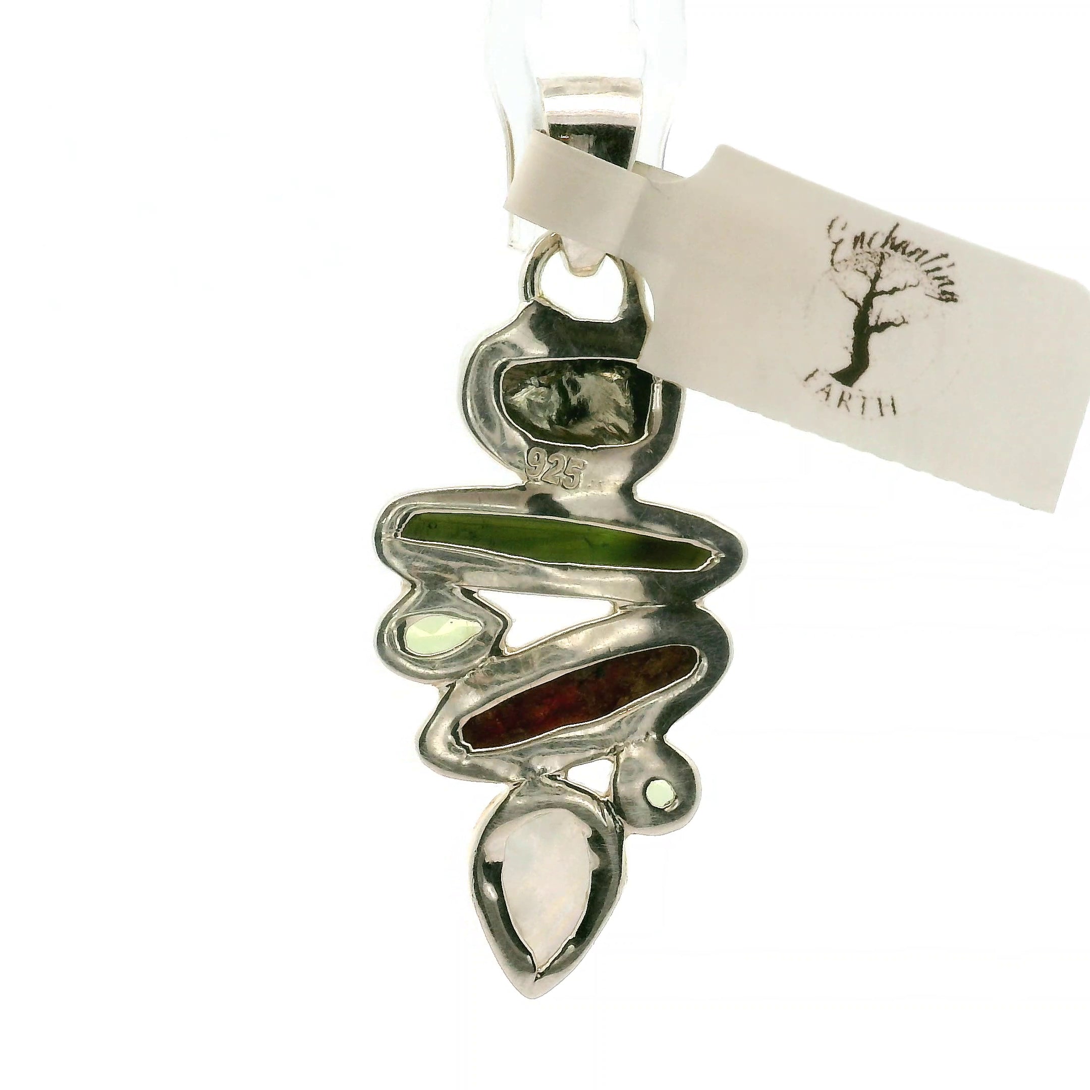 Pyrite Multi-Stone Pendant .925 Silver for Luck & Manifestation