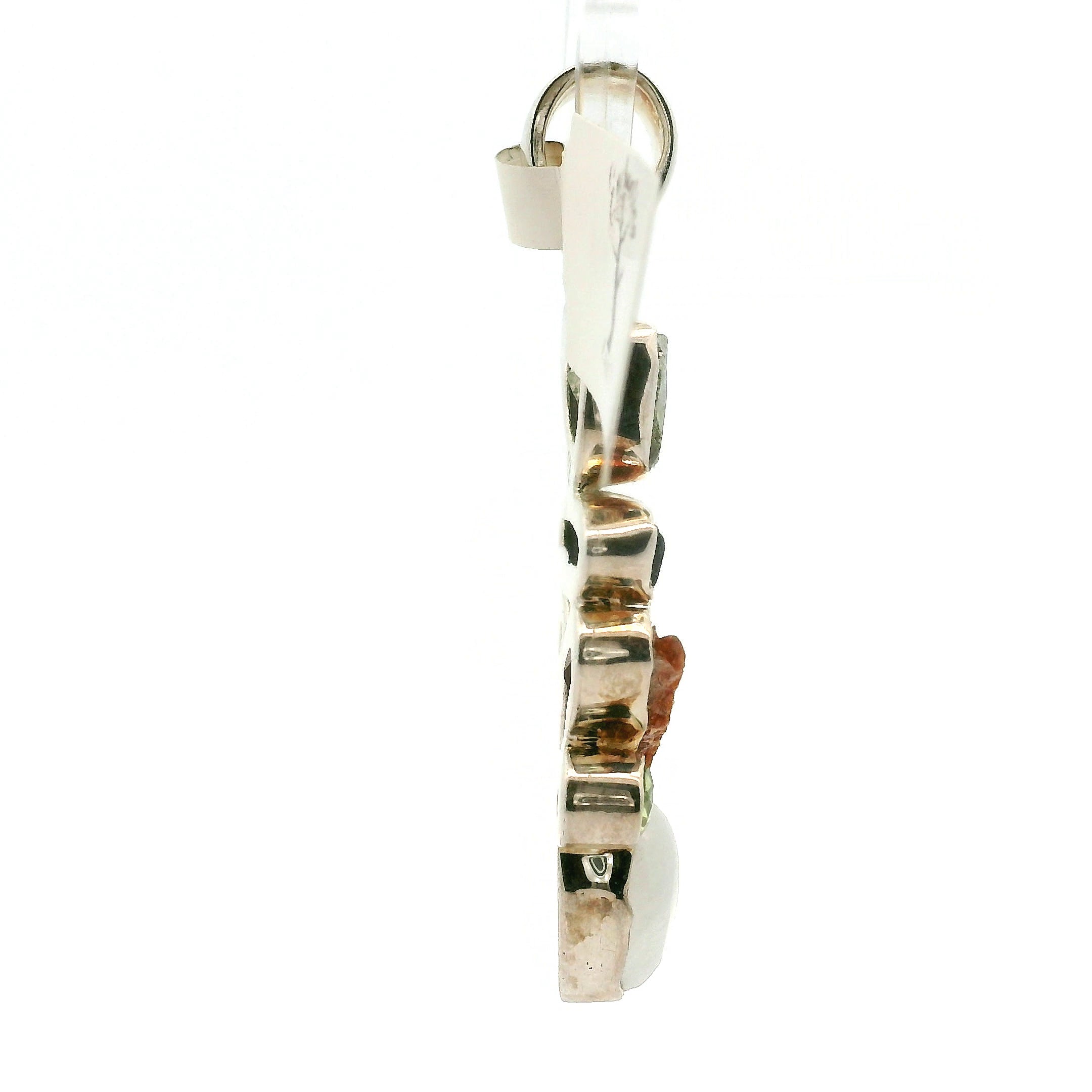 Pyrite Multi-Stone Pendant .925 Silver for Luck & Manifestation