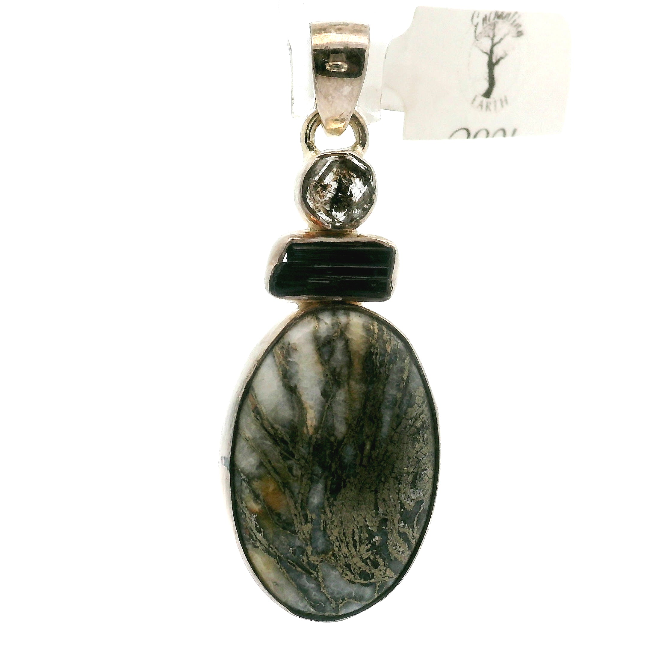 Pyrite Multi-Stone Pendant .925 Silver for Luck & Manifestation