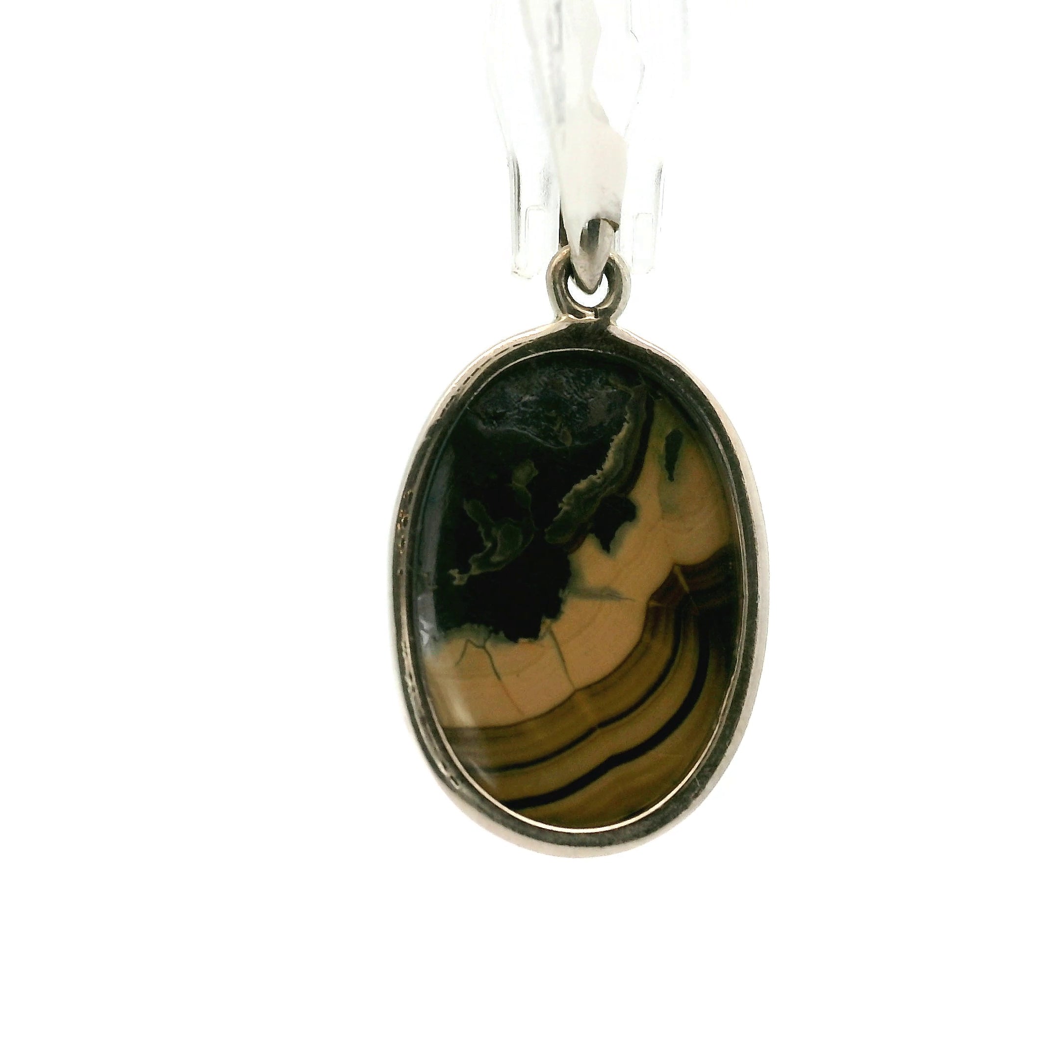 Schalenblende Pendant .925 Silver for Transformation, Grounding and Protection