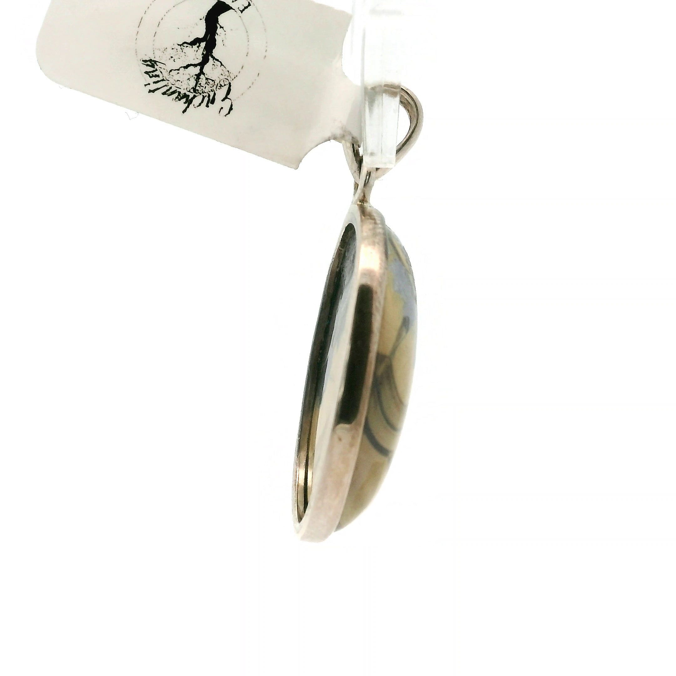 Schalenblende Pendant .925 Silver for Transformation, Grounding and Protection