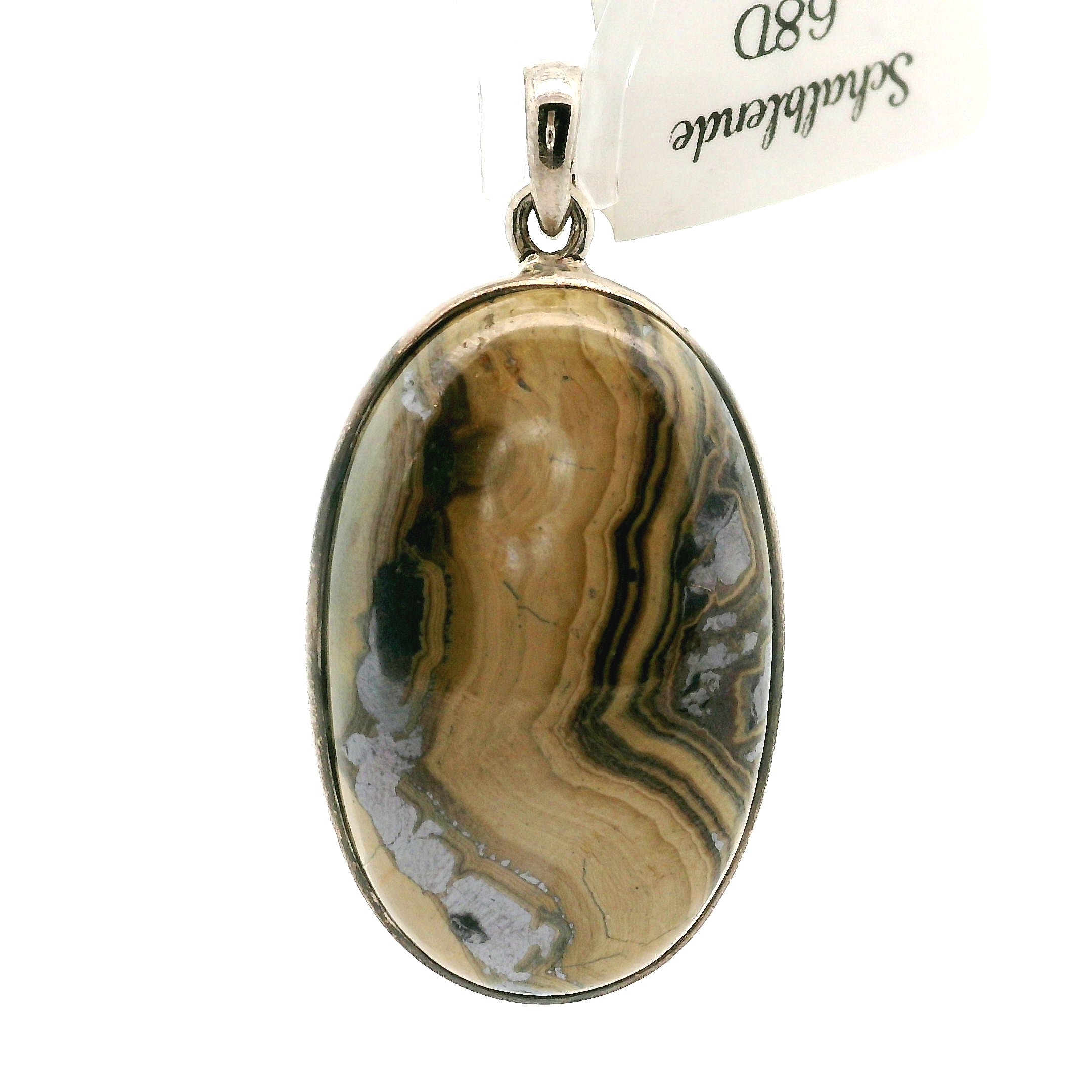 Schalenblende Pendant .925 Silver for Transformation, Grounding and Protection
