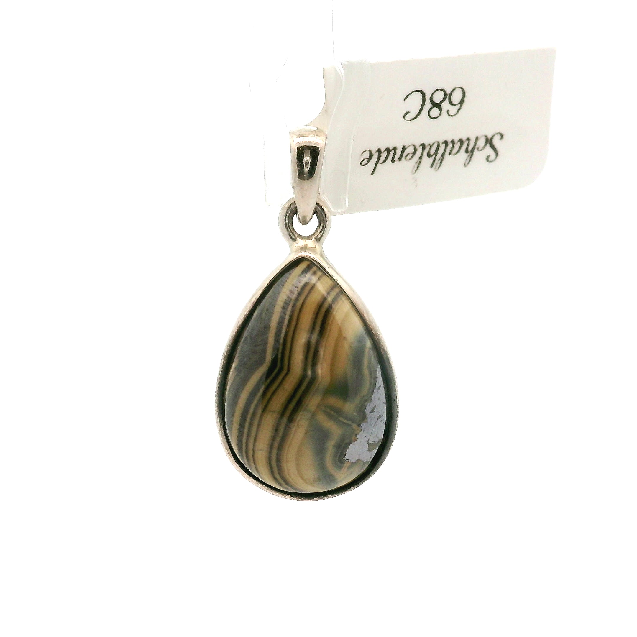 Schalenblende Pendant .925 Silver for Transformation, Grounding and Protection