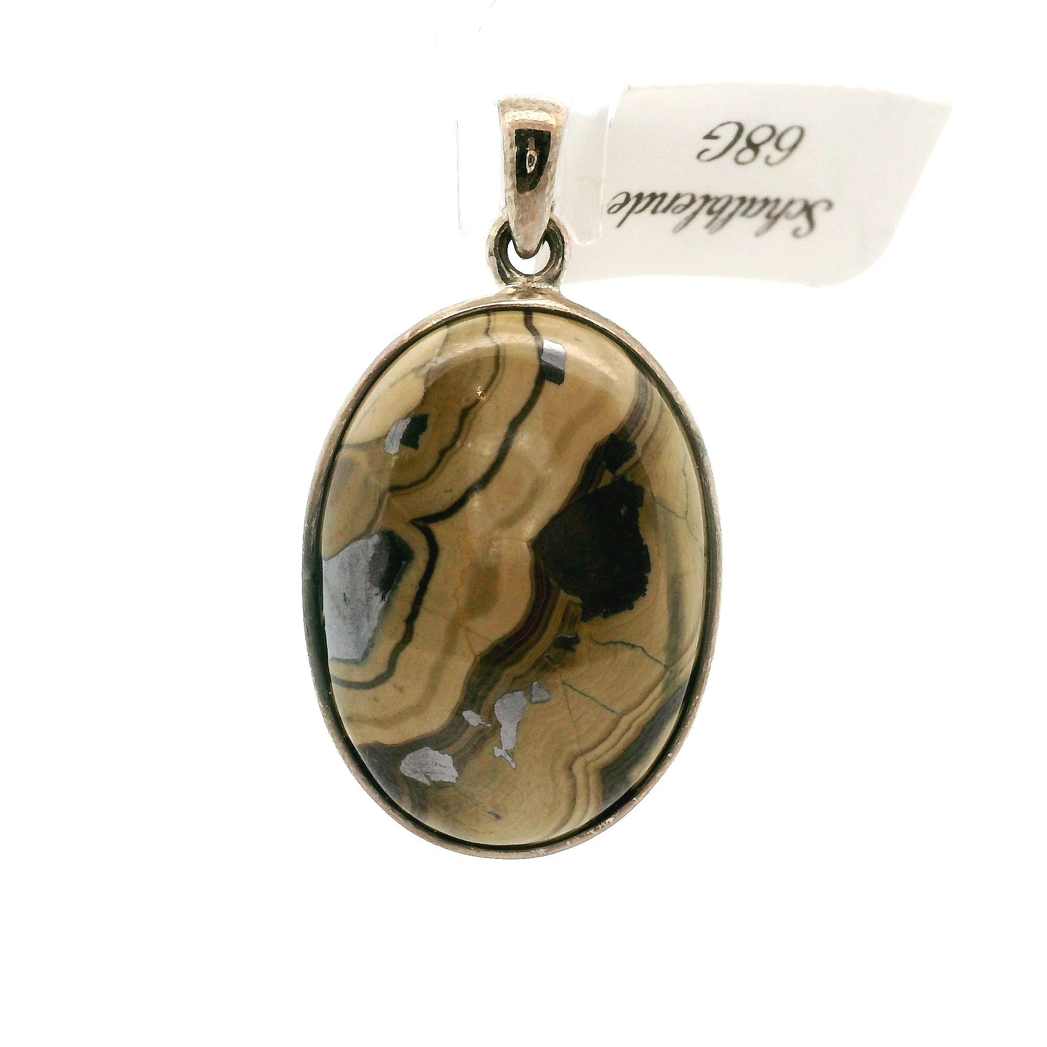 Schalenblende Pendant .925 Silver for Transformation, Grounding and Protection