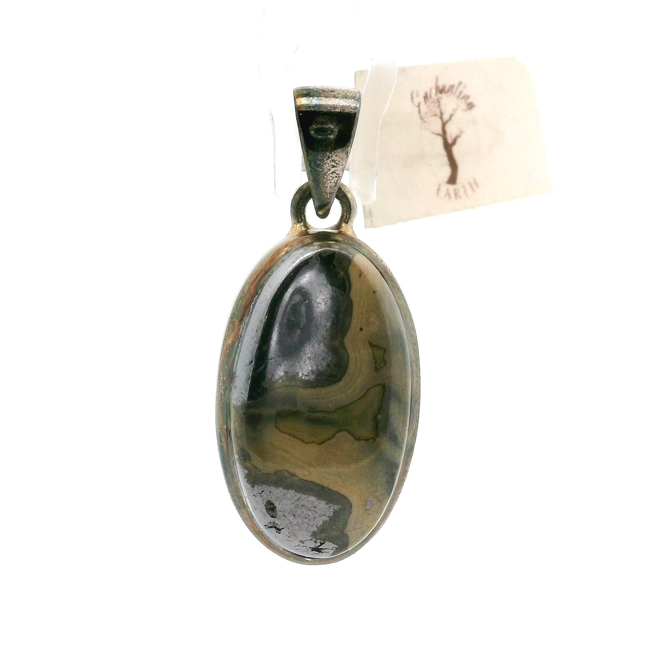 Schalenblende Pendant .925 Silver for Transformation, Grounding and Protection