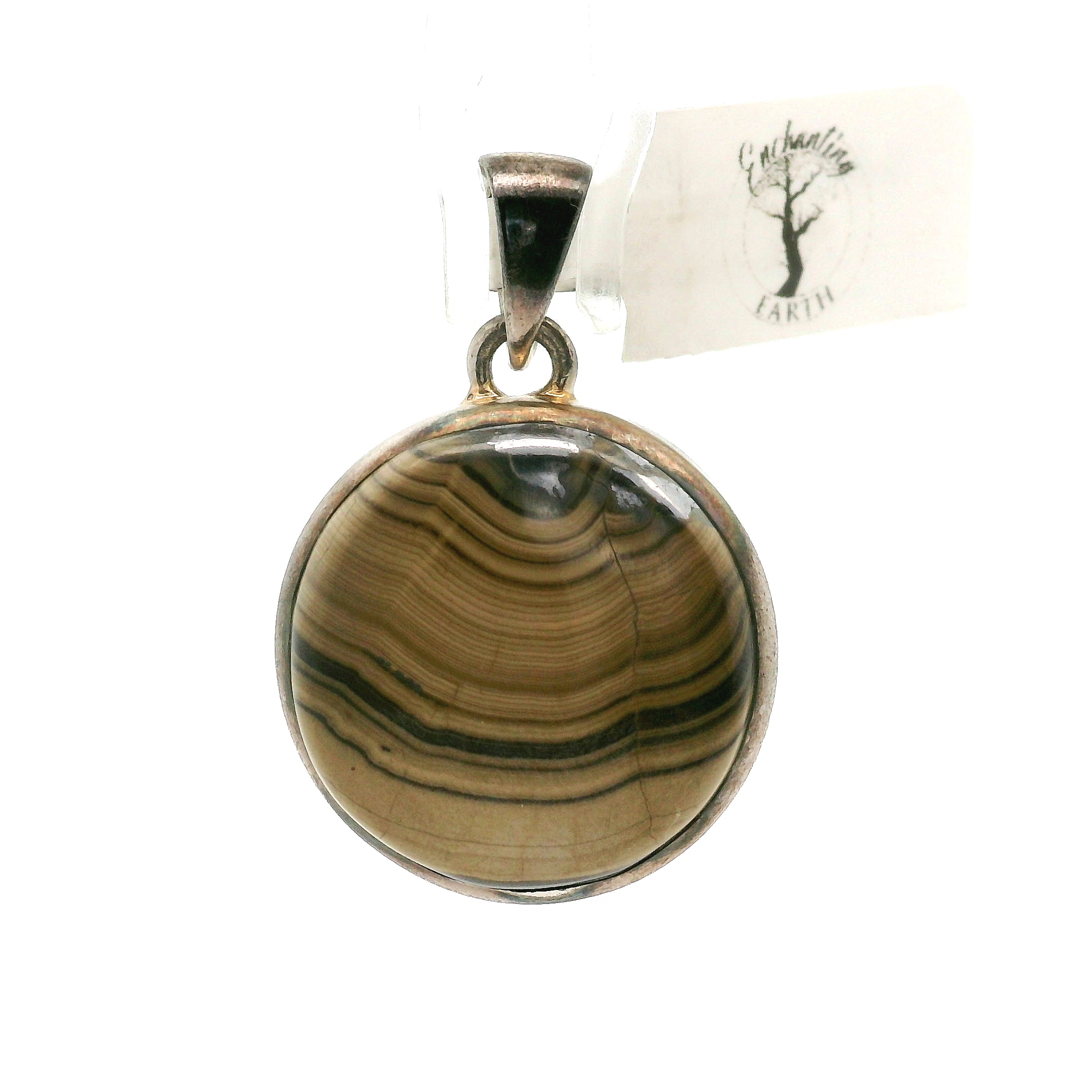 Schalenblende Pendant .925 Silver for Transformation, Grounding and Protection