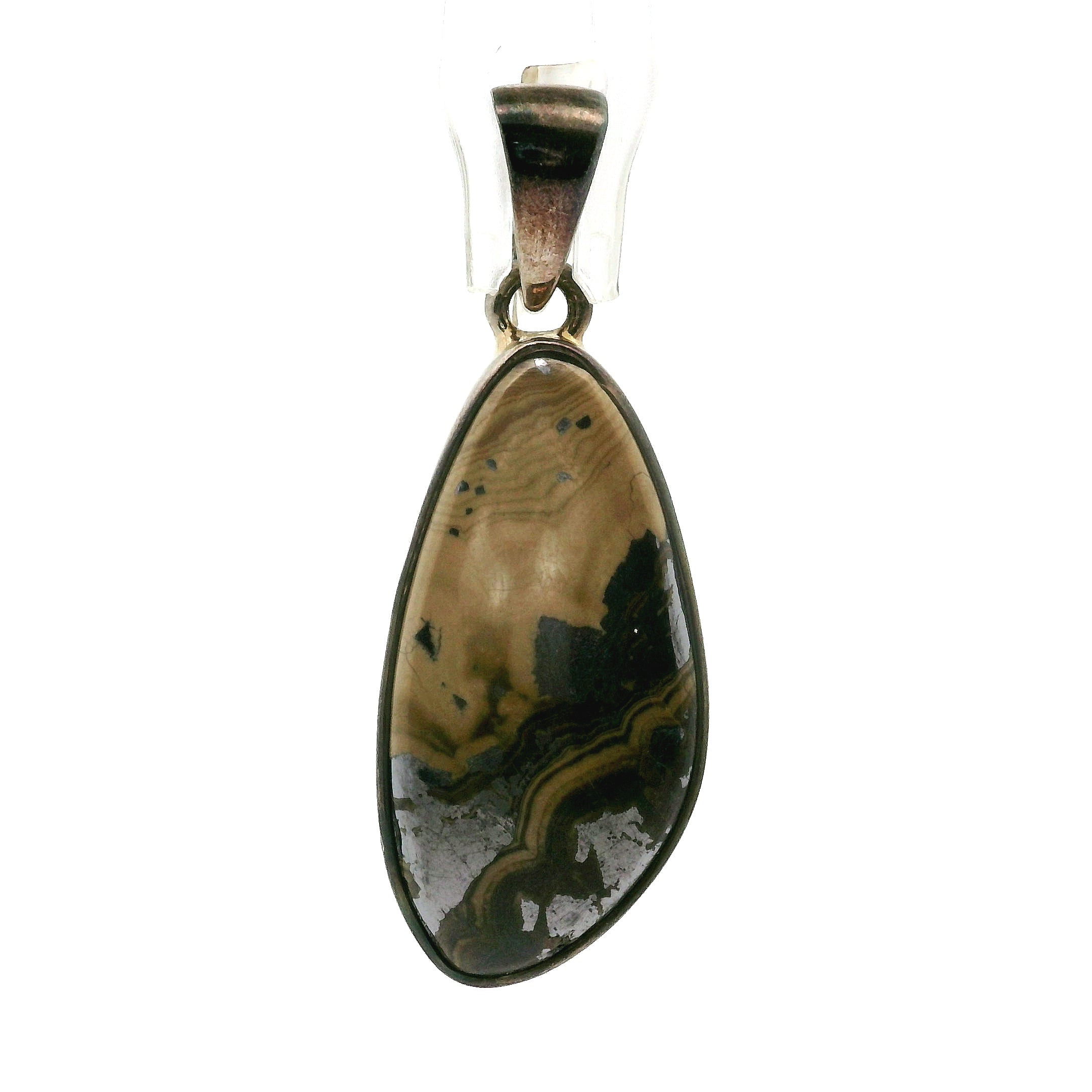 Schalenblende Pendant .925 Silver for Transformation, Grounding and Protection