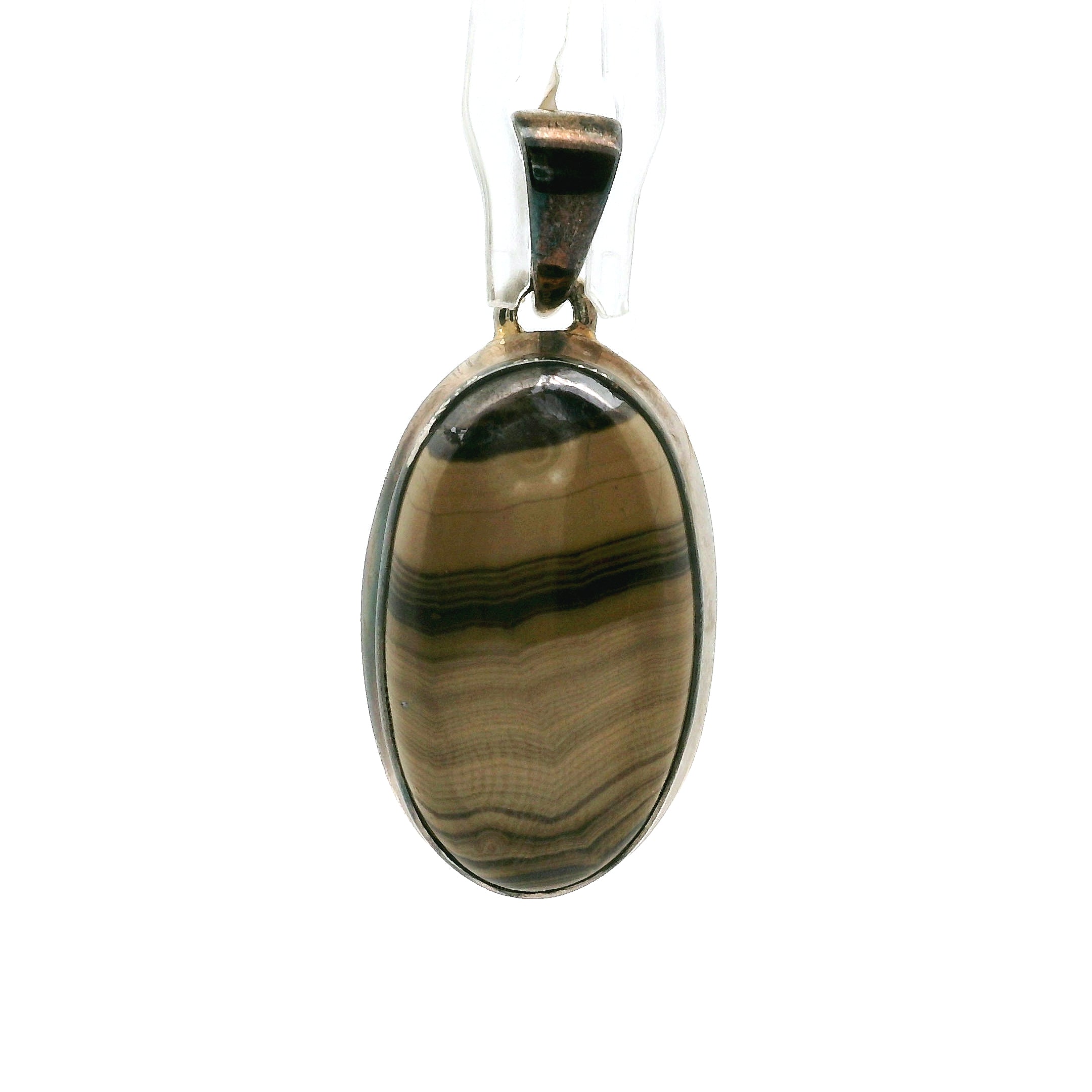 Schalenblende Pendant .925 Silver for Transformation, Grounding and Protection