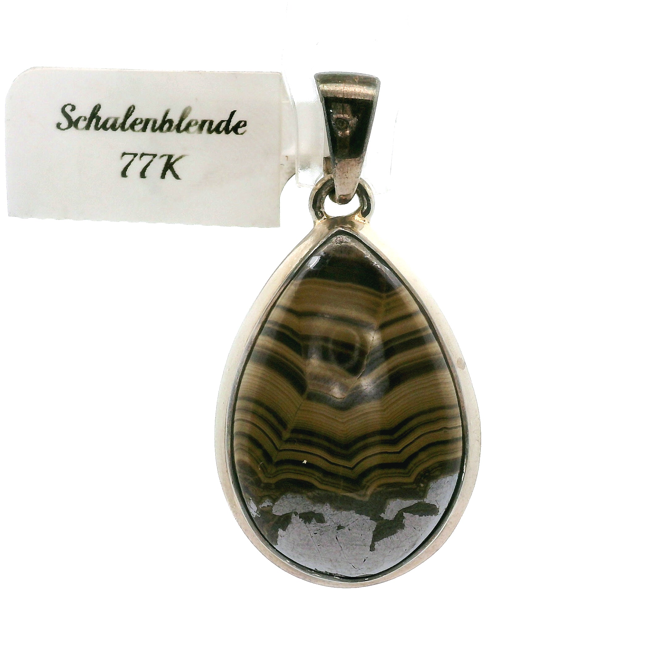Schalenblende Pendant .925 Silver for Transformation, Grounding and Protection