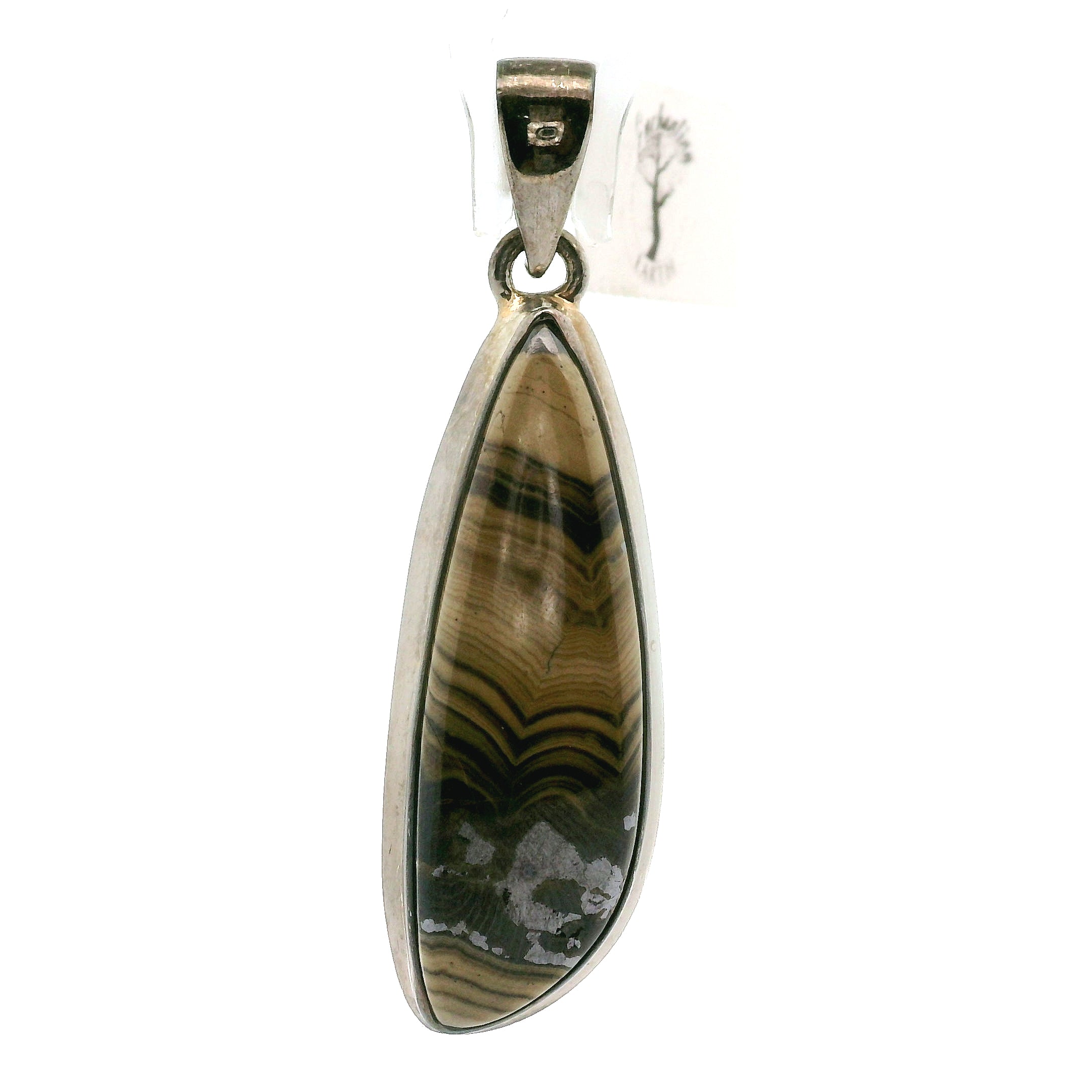 Schalenblende Pendant .925 Silver for Transformation, Grounding and Protection