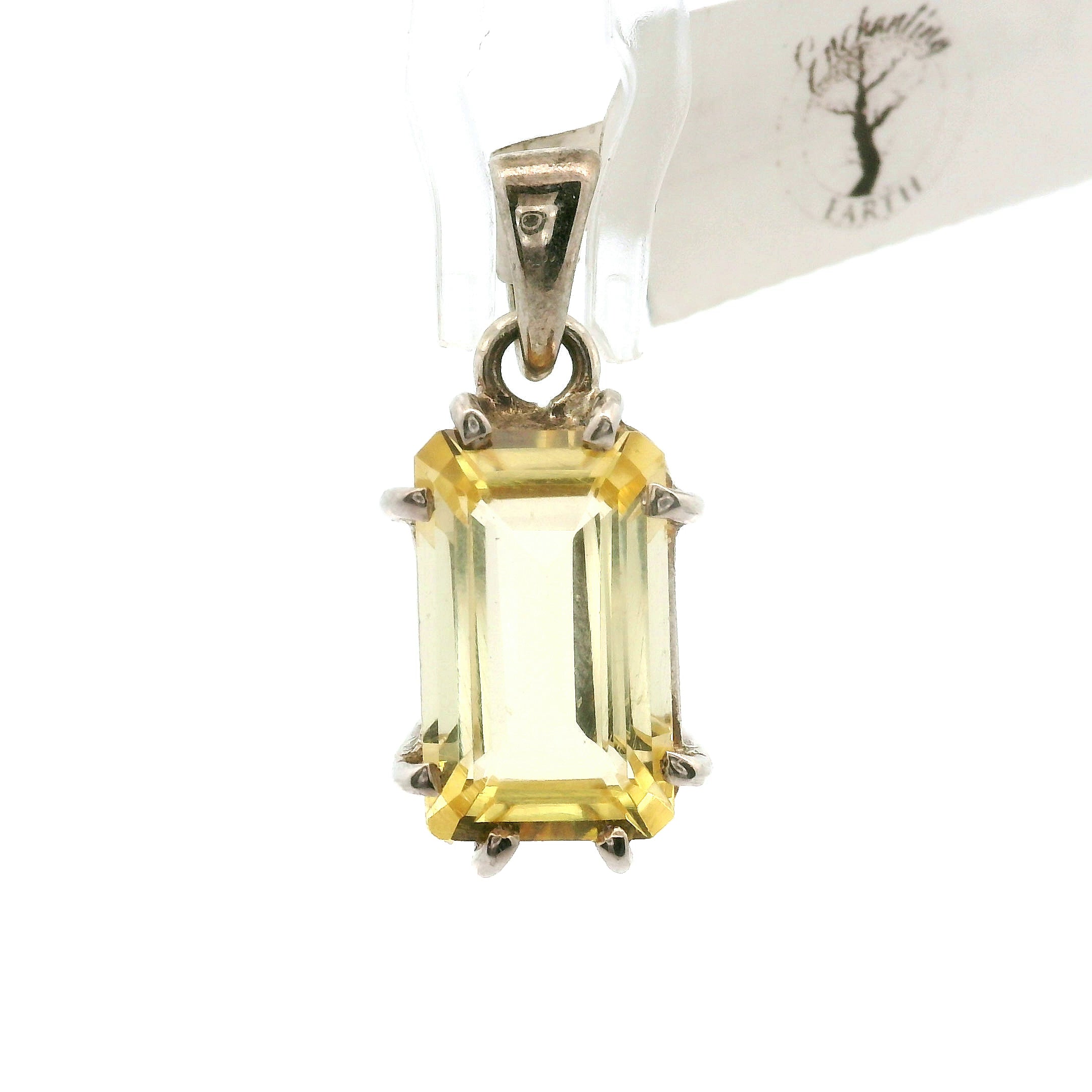Yellow Scapolite Pendant .925 Silver for Enhancing Communication with Guides, Insight & Memory