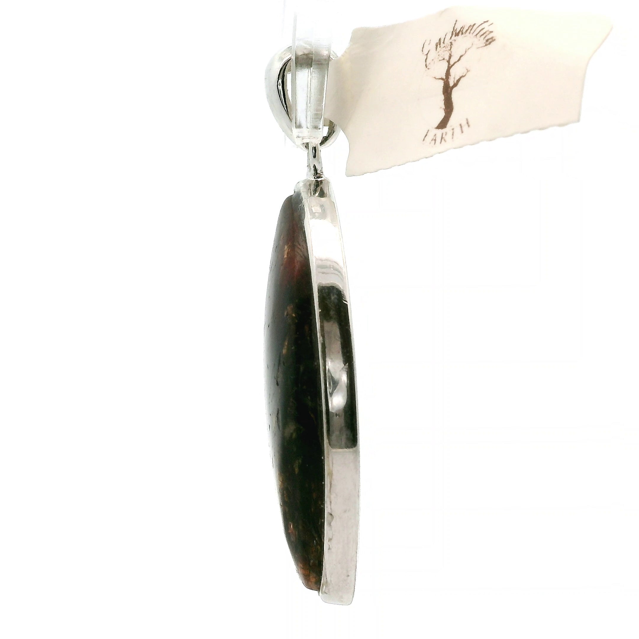 Smoky Quartz with Copper Rutile Pendant .925 Silver for Energetic Cleansing, Accelerated Manifestations and Protection