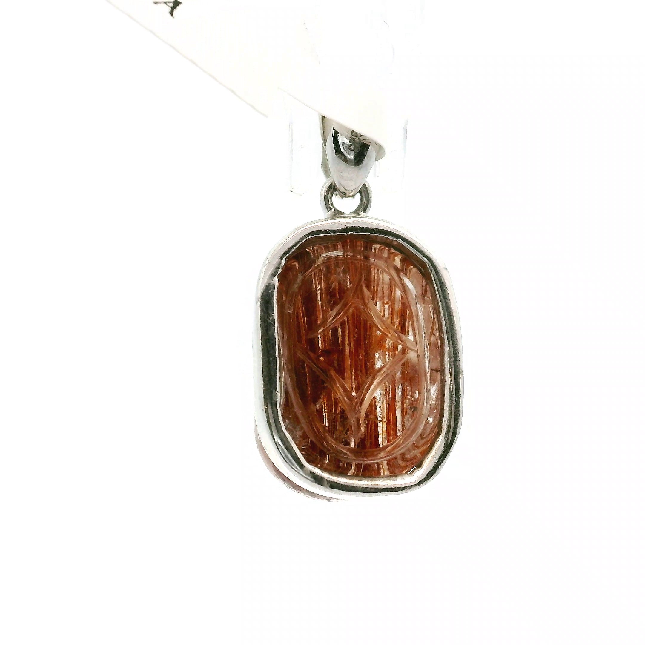 Copper Rutile Pixiu Pendant .925 Silver for Accelerating Intentions and Manifesting
