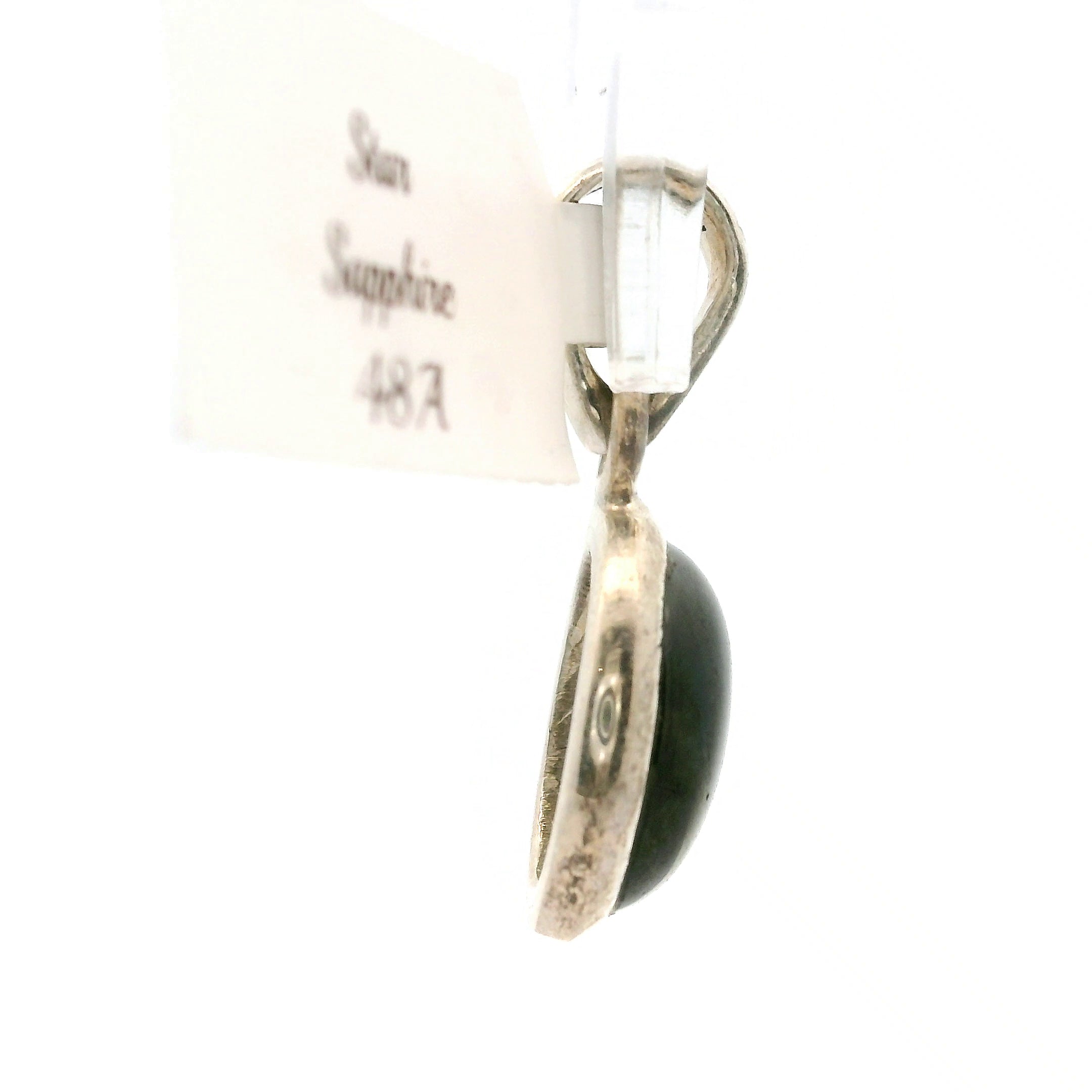 Star Sapphire Pendant .925 Silver for Good Luck, Prosperity and Protection