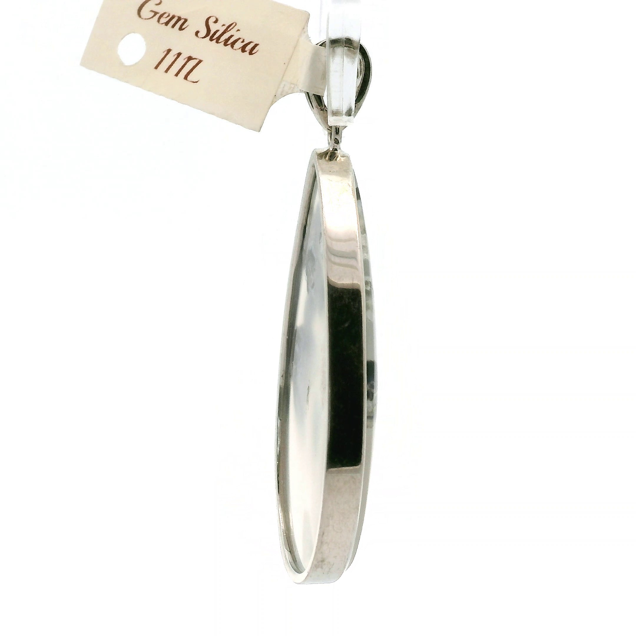 Gem Silica Pendant .925 Silver for Empowerment, Harmony and Truth