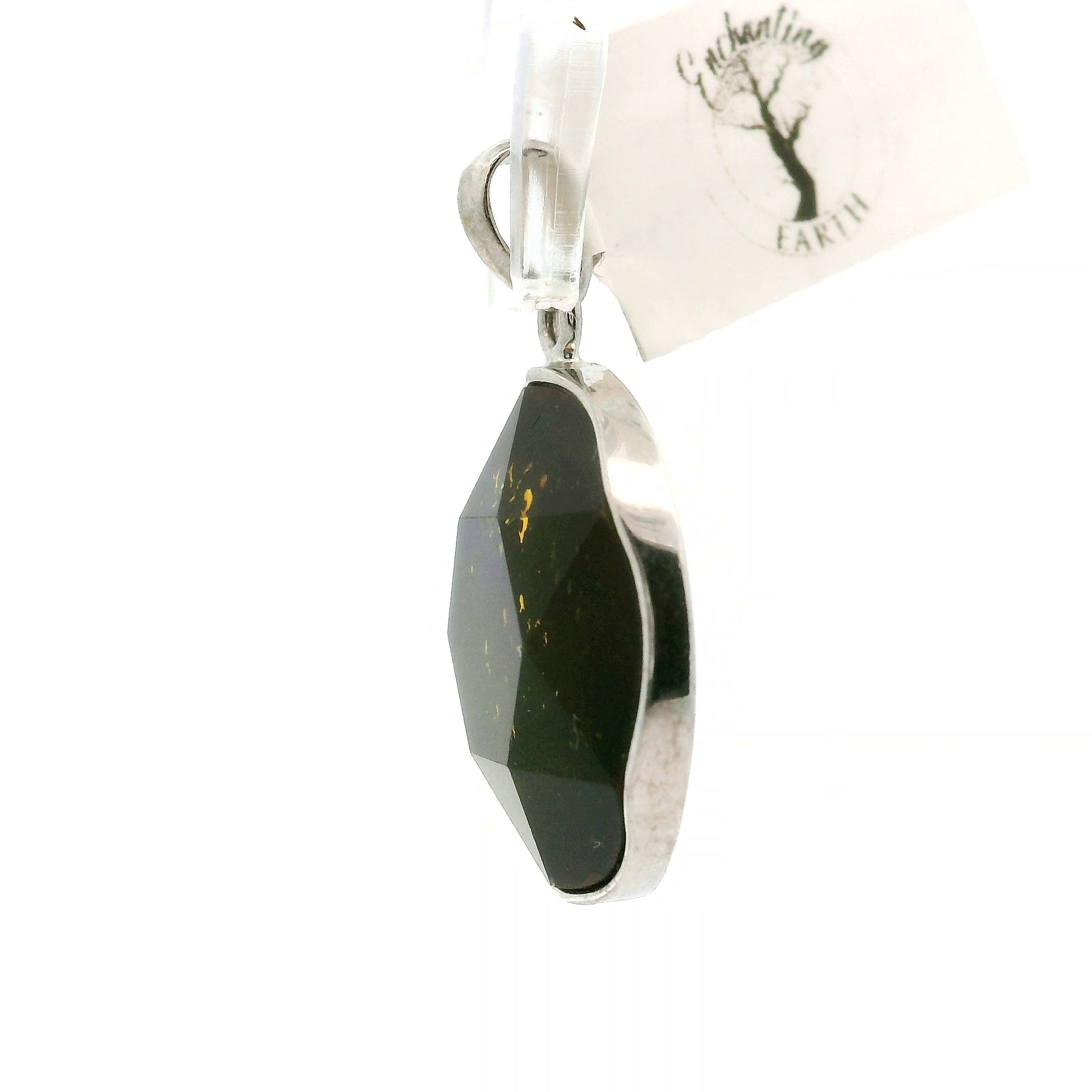 Ammolite Star of David Pendant .925 Silver for Transformation and Boosting your Life Force Energy