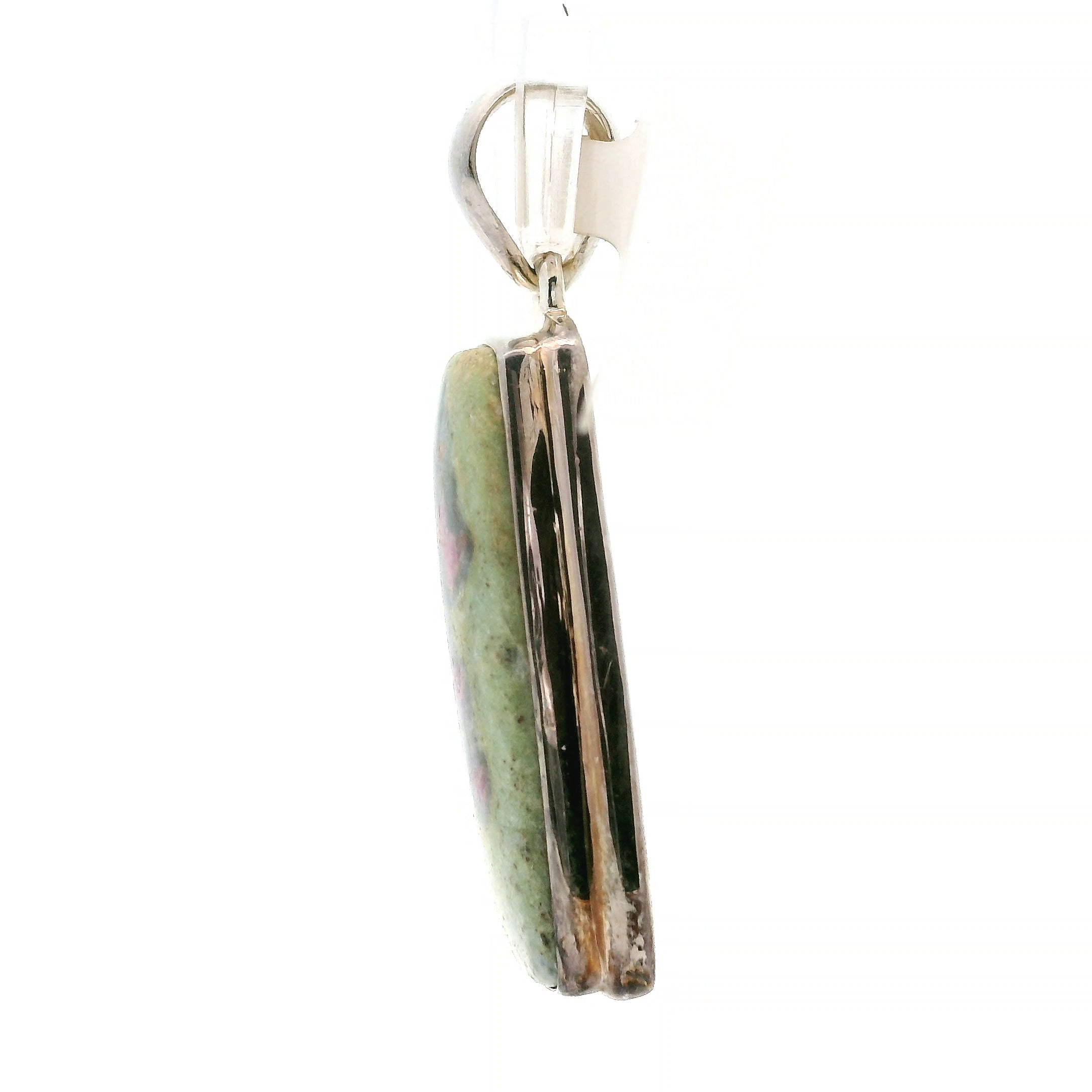 Ruby Fuchsite Pendant .925 Silver for Self-Confidence, Strength and Revitalizing Life Force Energy