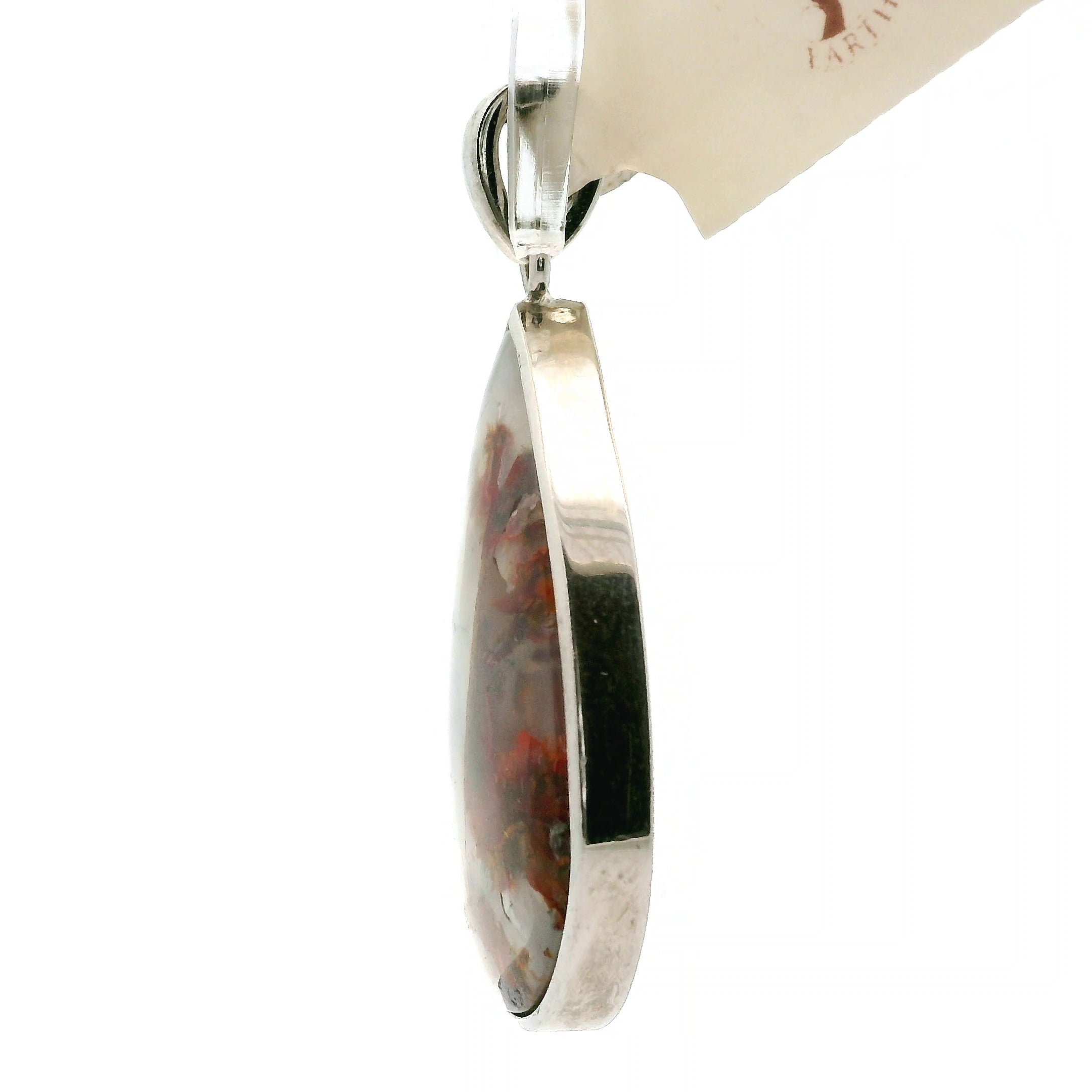 Gem Silica with Copper Pendant .925 Silver for Empowerment, Harmony and Truth