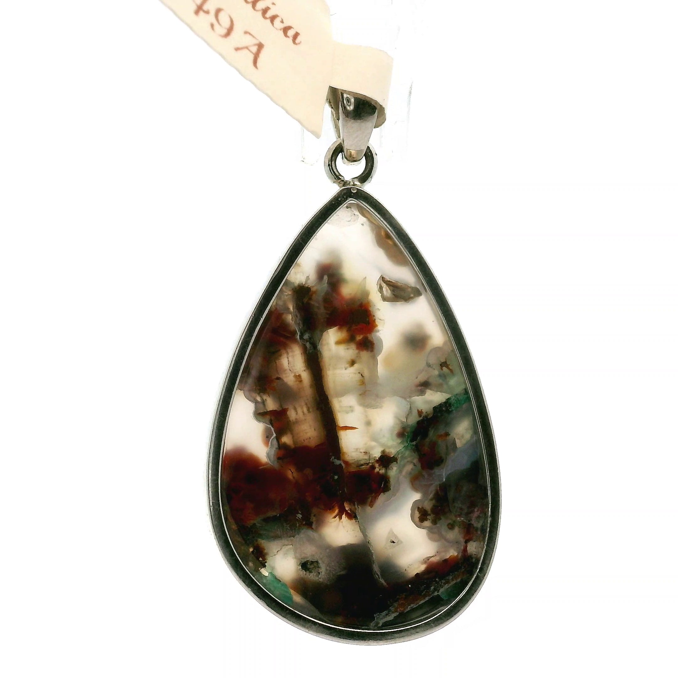 Gem Silica with Copper Pendant .925 Silver for Empowerment, Harmony and Truth