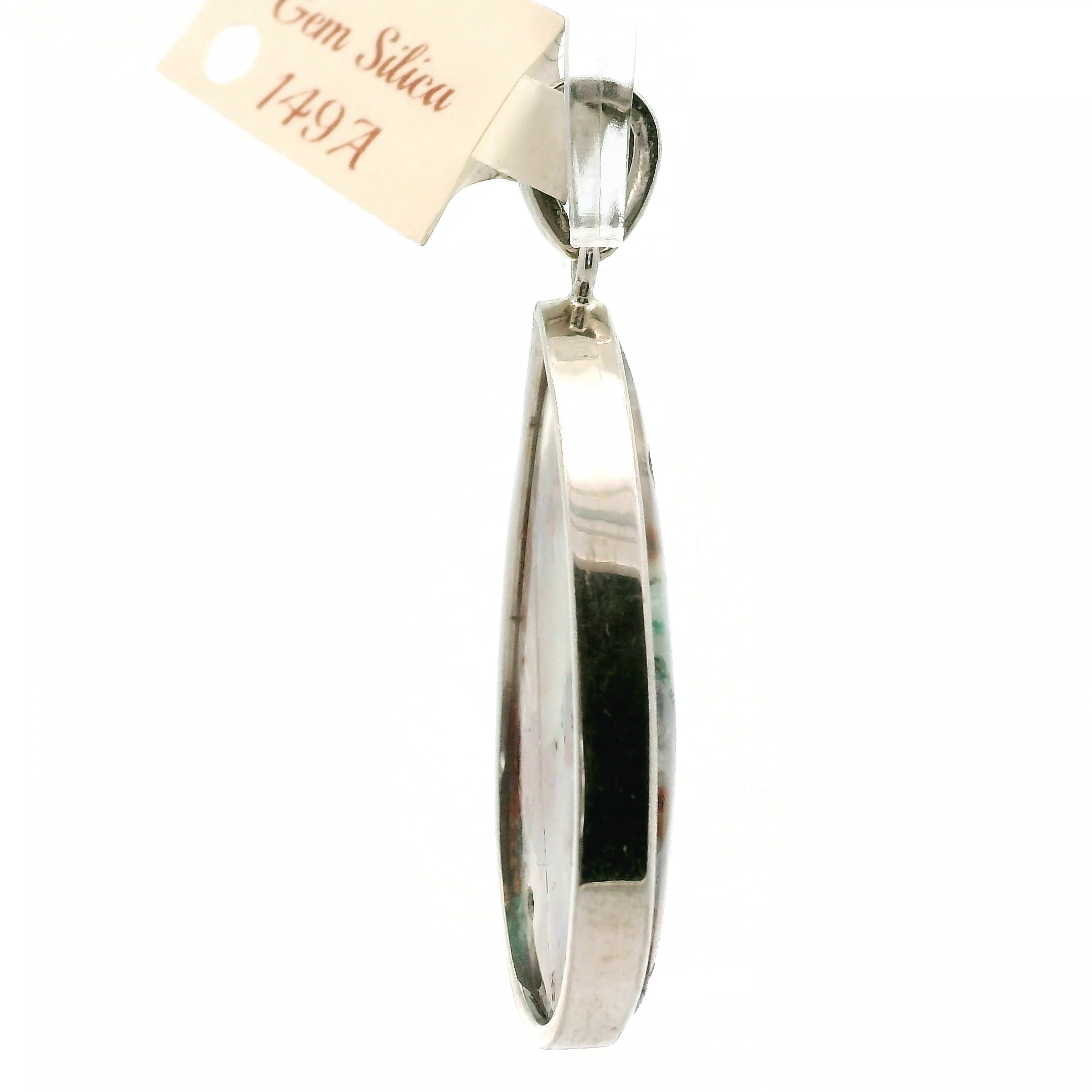 Gem Silica with Copper Pendant .925 Silver for Empowerment, Harmony and Truth