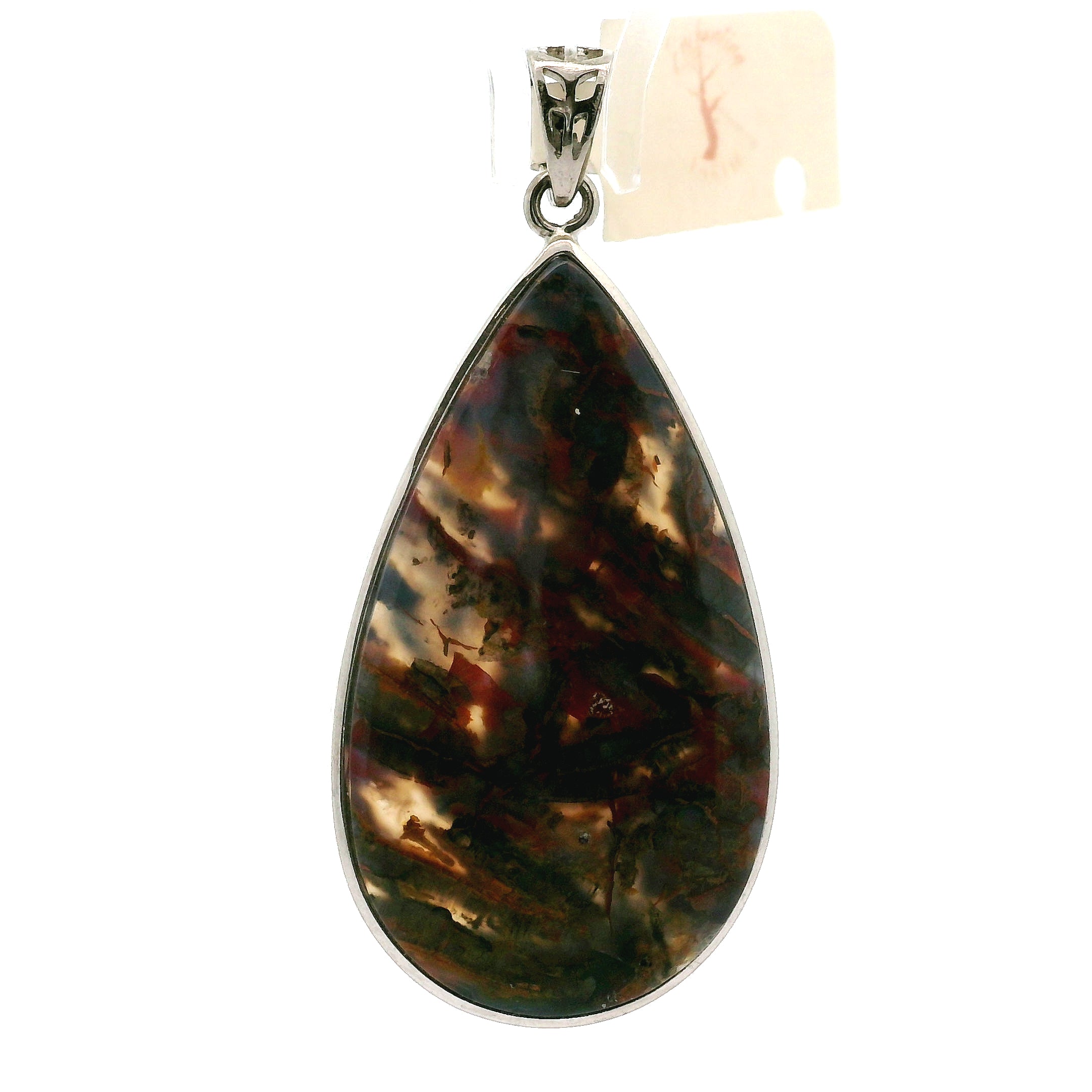 Gem Silica with Copper Pendant .925 Silver for Empowerment, Harmony and Truth