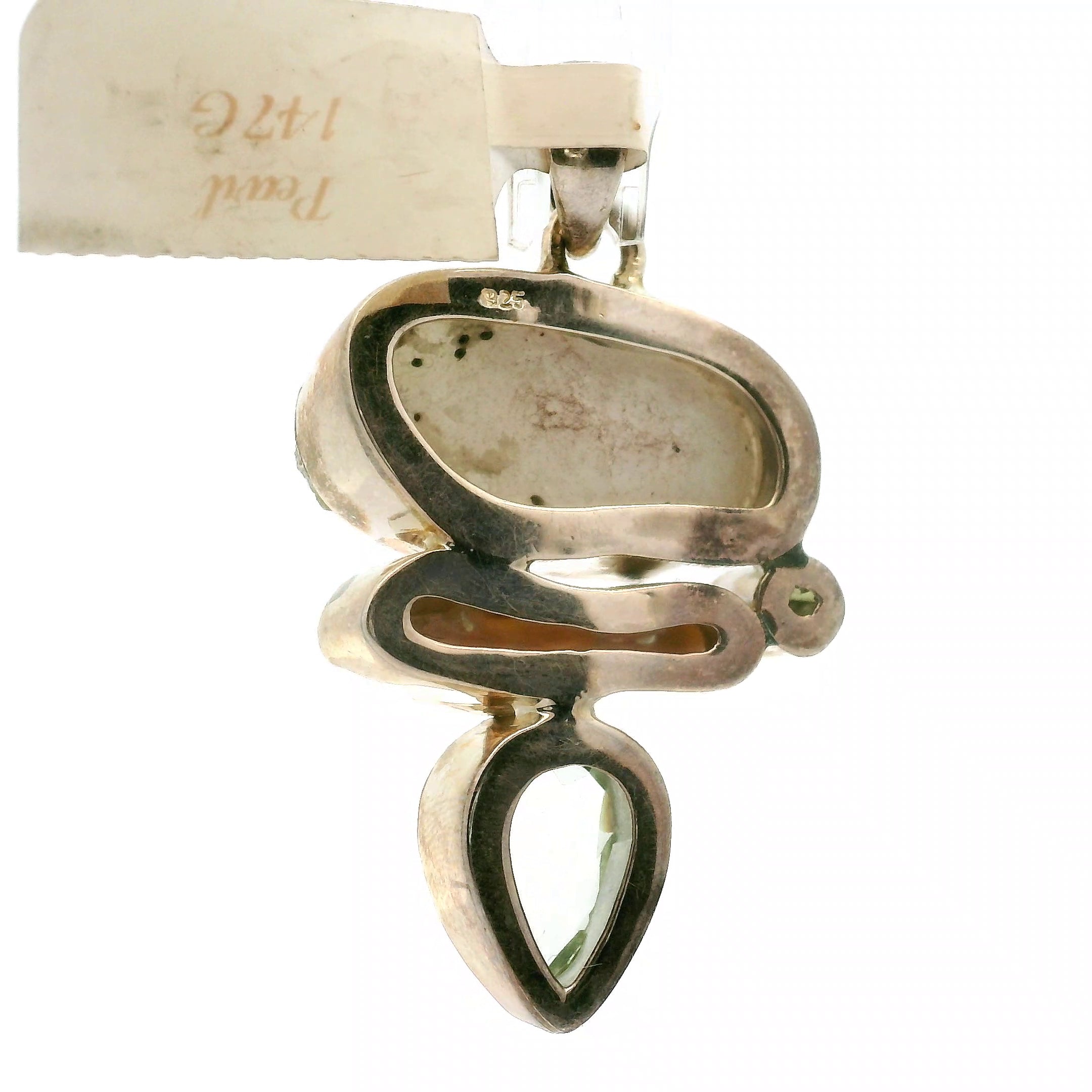 Pearl Multi-Stone Pendant .925 Silver for Embracing your Feminine Power, Memory and Peace of Mind