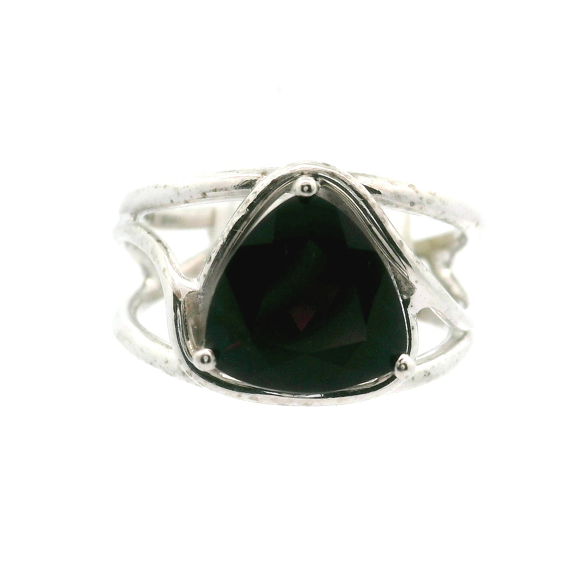Red Amethyst Midi Cuff Ring .925 Silver for Empowerment