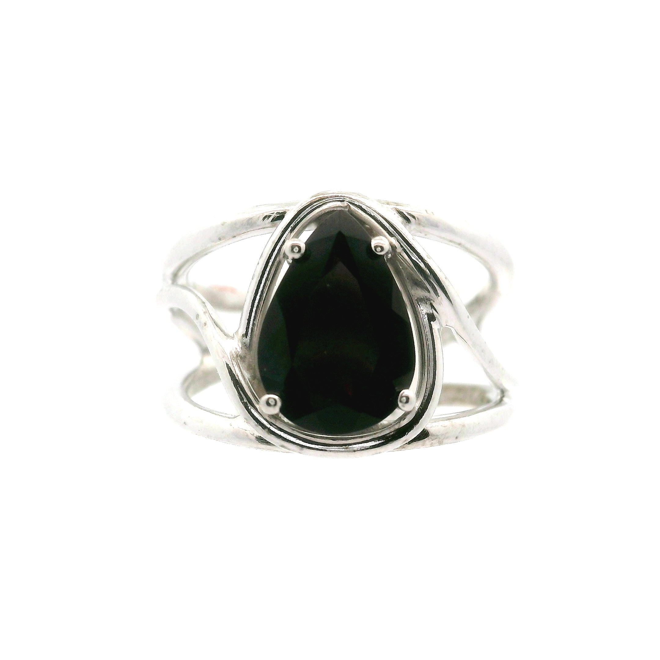 Red Amethyst Midi Cuff Ring .925 Silver for Empowerment