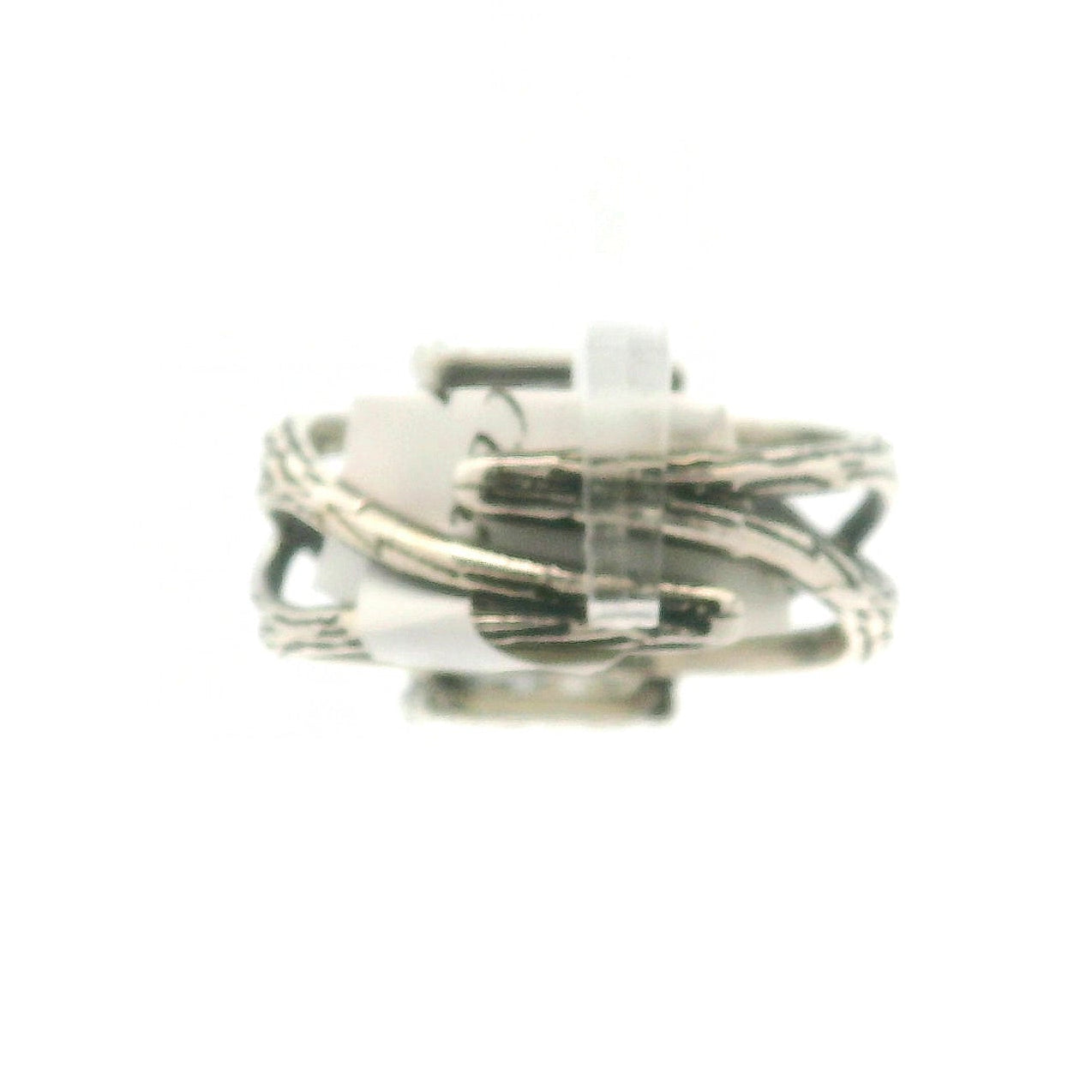 Emerald Cut Moissanite Bad Witch Cuff Ring .925 Silver for Spiritual Evolution and Awakening