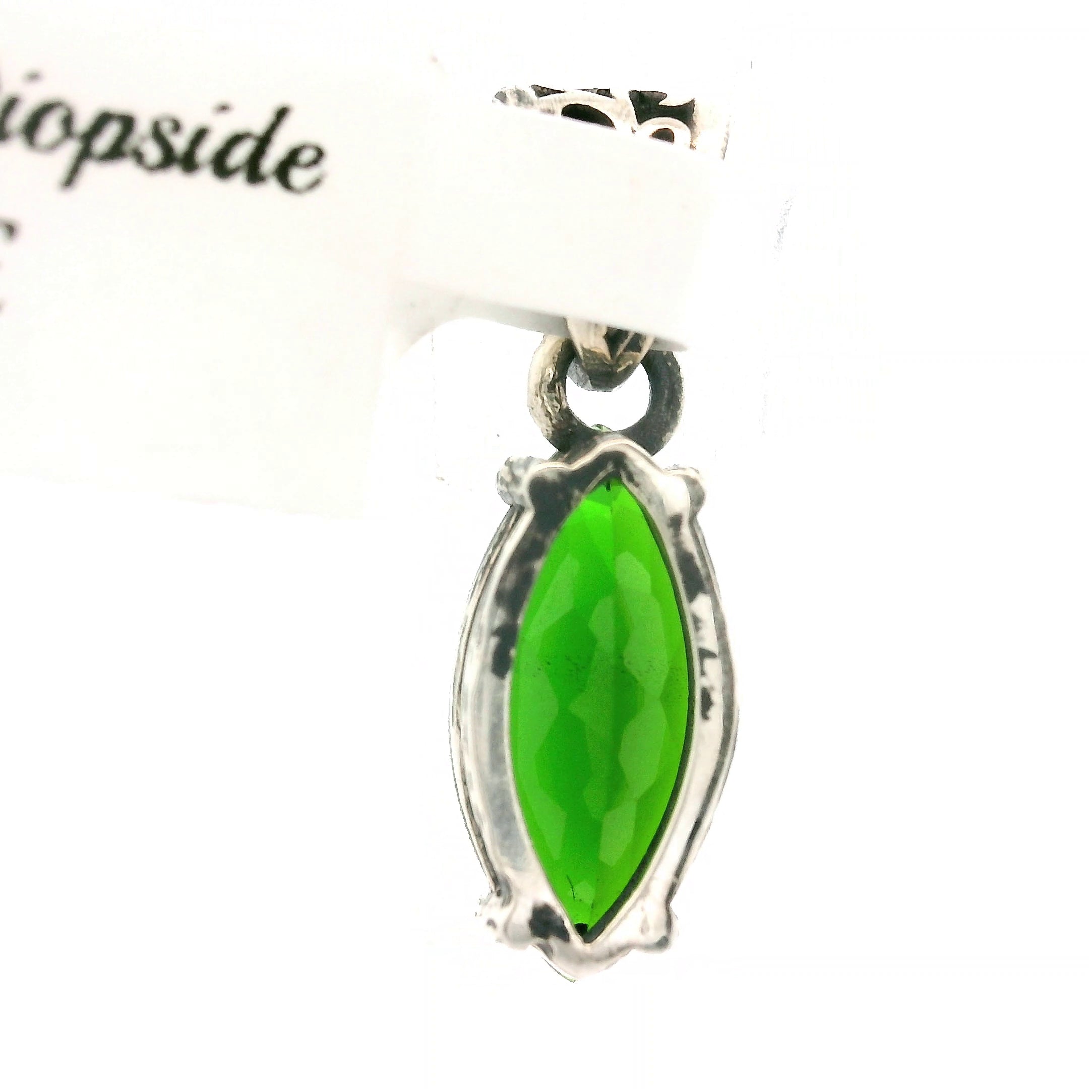 Chrome Diopside Bad Witch Pendant .925 Silver for Embracing Love, Healing and Balance
