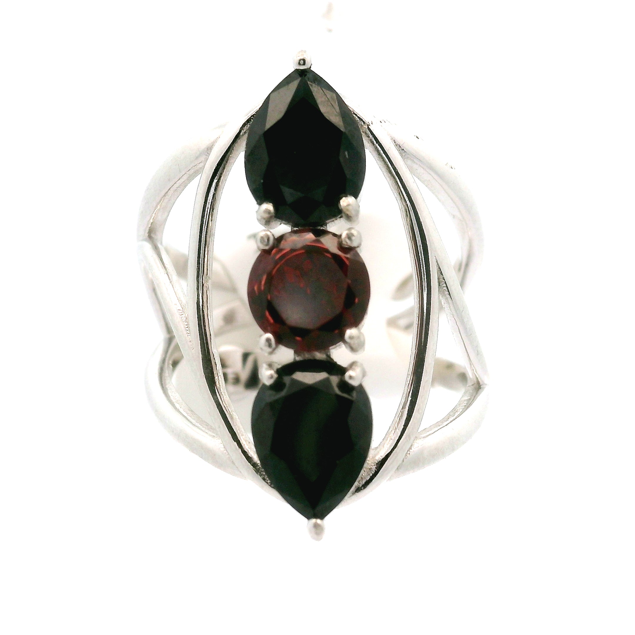 Wand Cuff Ring .925 Silver for Higher Levels of Awareness, Peaceful Communication and Clarity