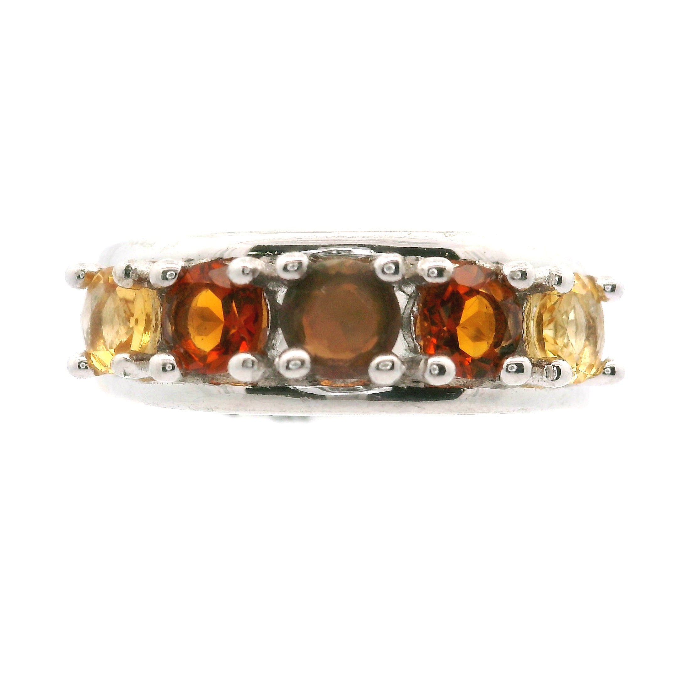 Multi-stone Stacker Cuff Ring .925 Silver for Healing, Intention Setting and Manifesting your Desires