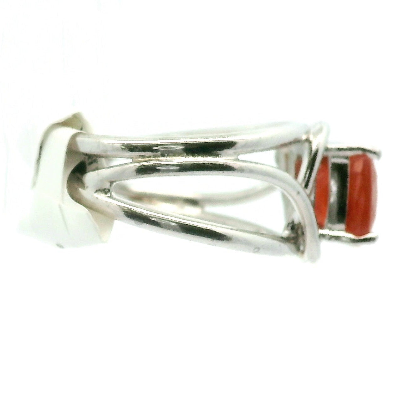 Triplite Cuff Ring 925 Silver for Joy, Love and Empowerment