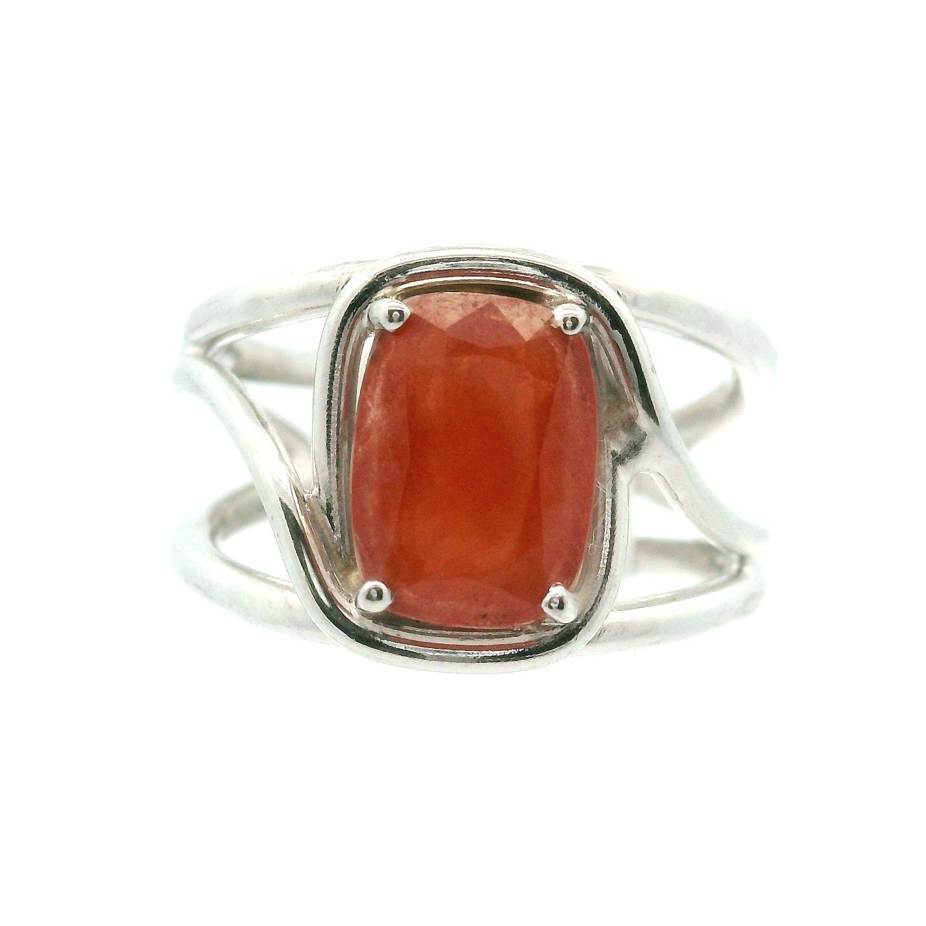 Triplite Cuff Ring 925 Silver for Joy, Love and Empowerment