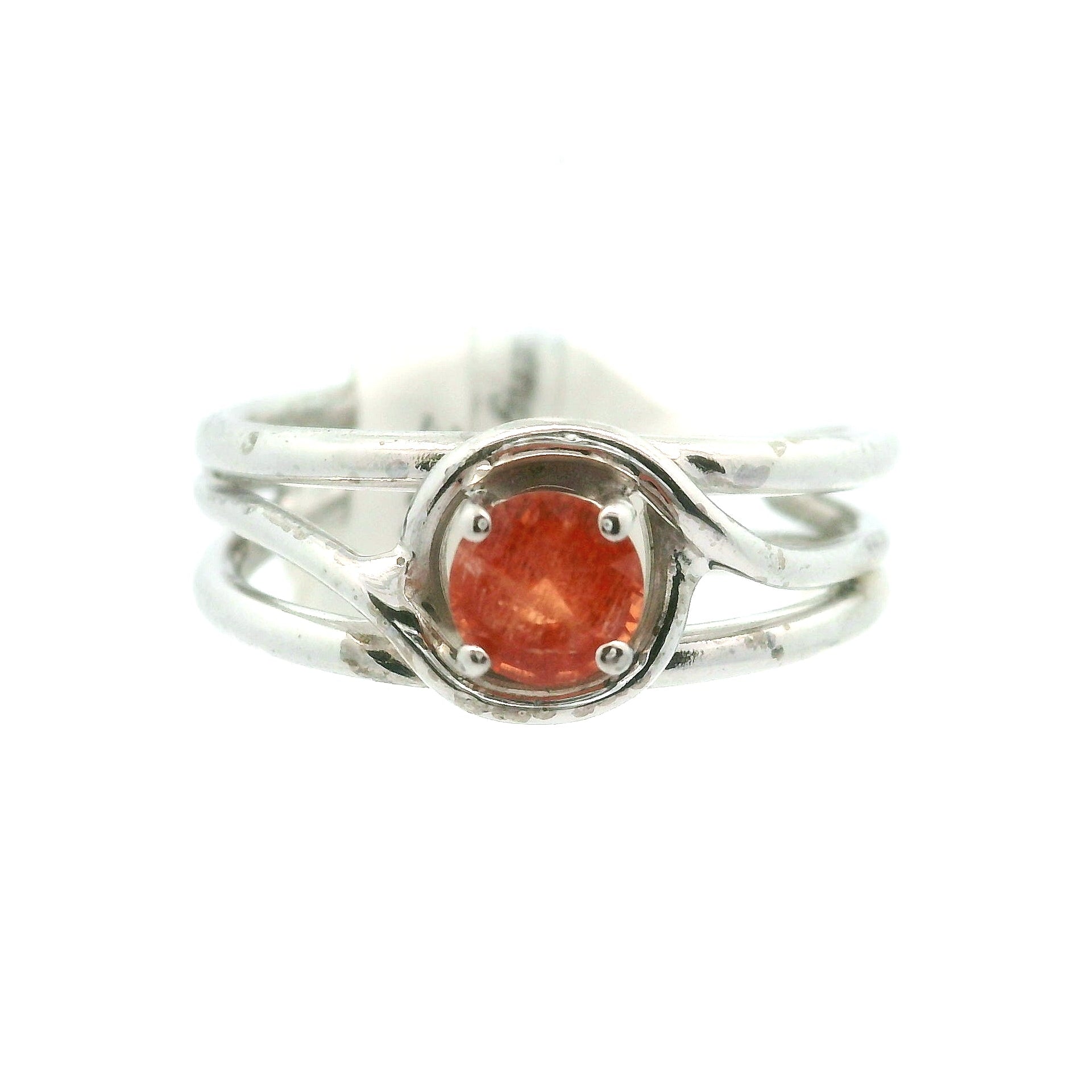 Triplite Cuff Ring 925 Silver for Joy, Love and Empowerment