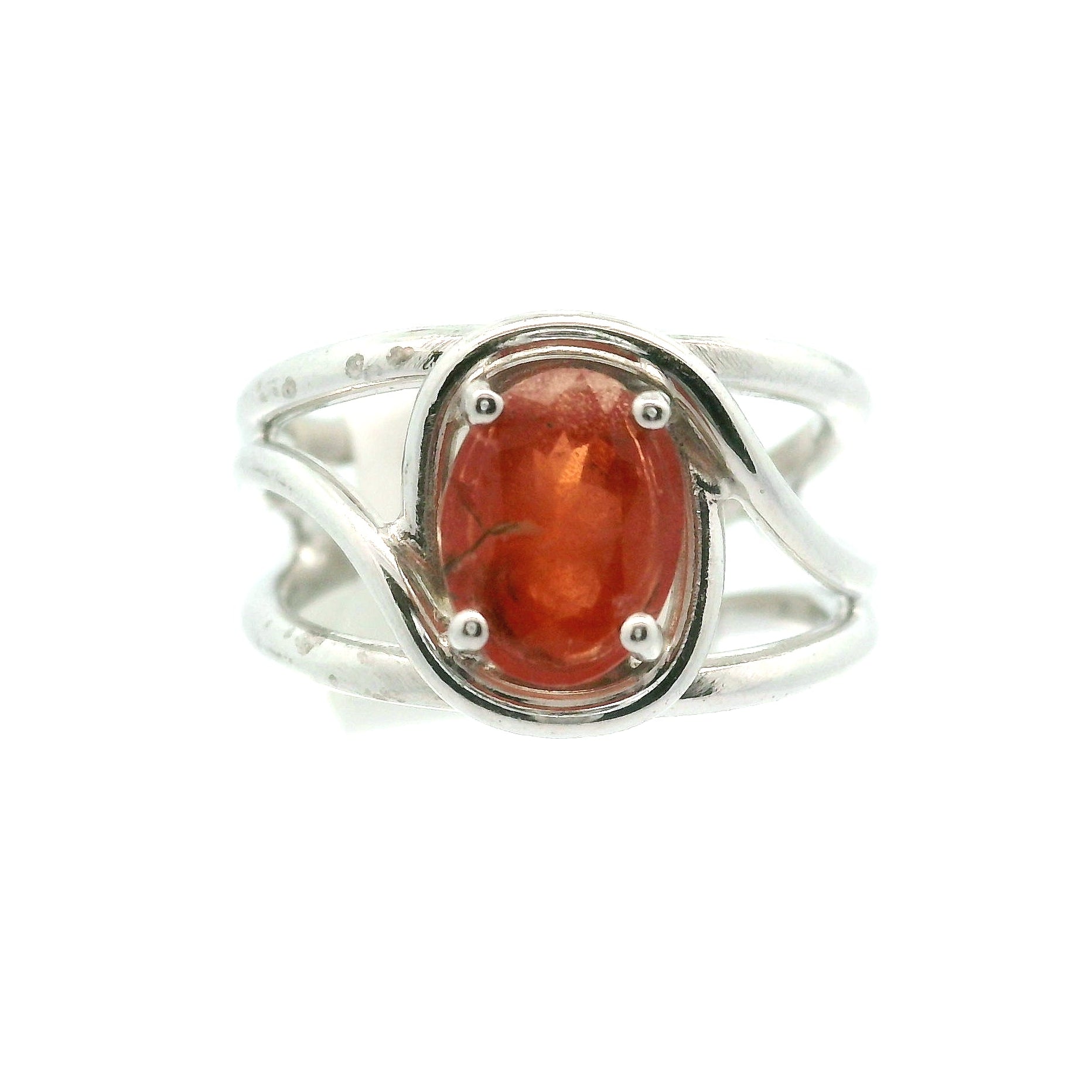 Triplite Cuff Ring 925 Silver for Joy, Love and Empowerment