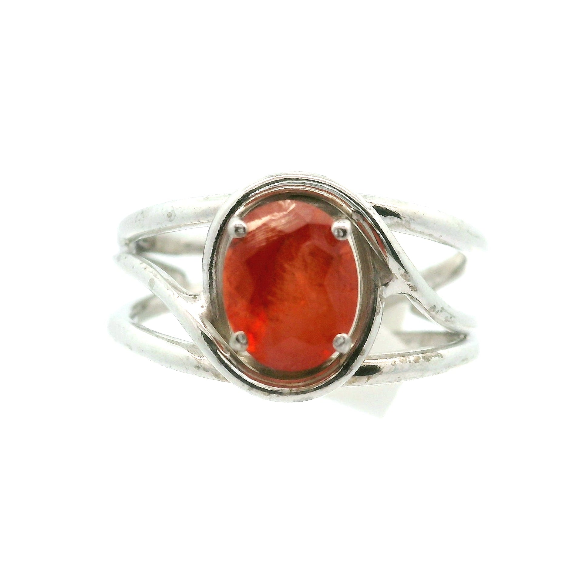 Triplite Cuff Ring 925 Silver for Joy, Love and Empowerment