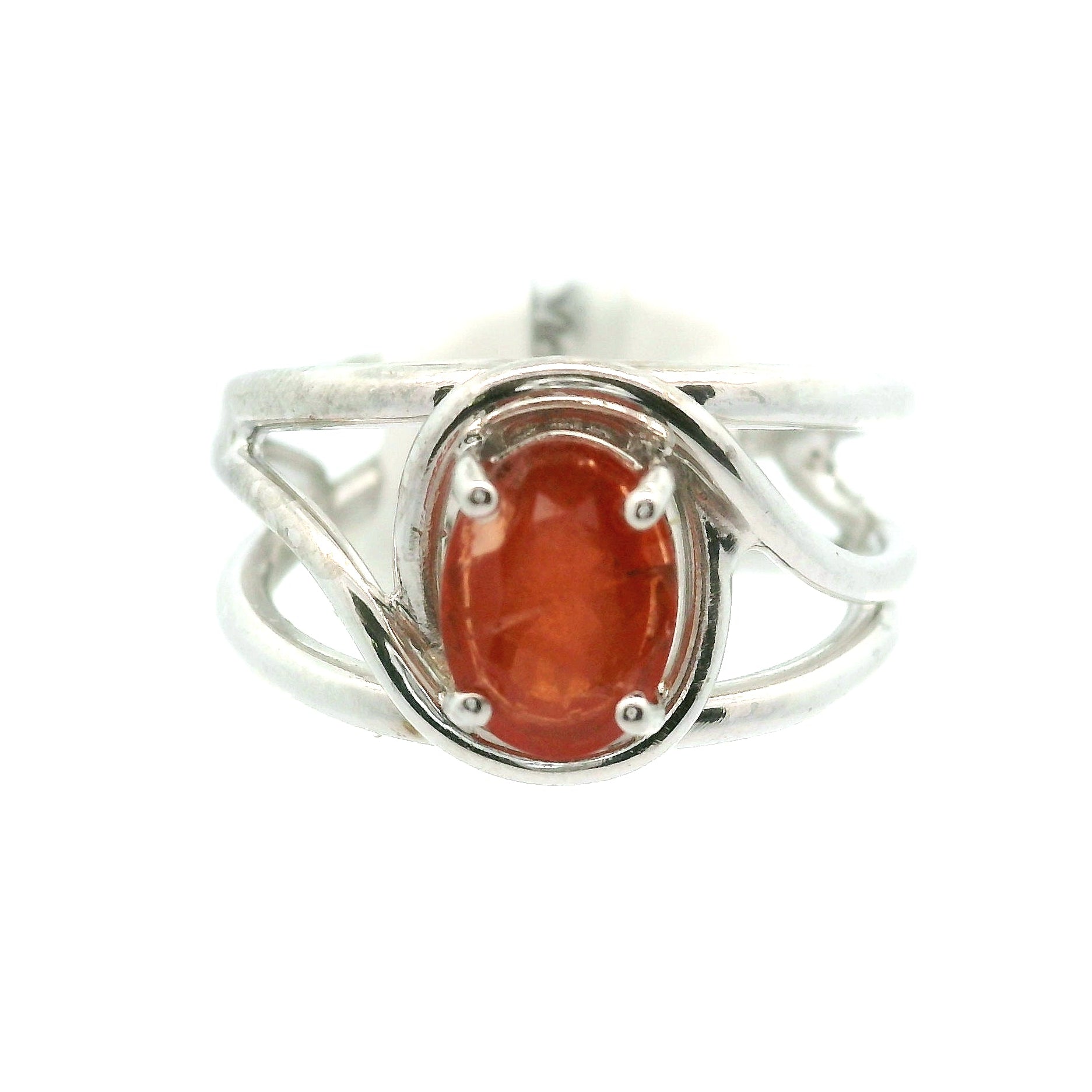 Triplite Cuff Ring 925 Silver for Joy, Love and Empowerment