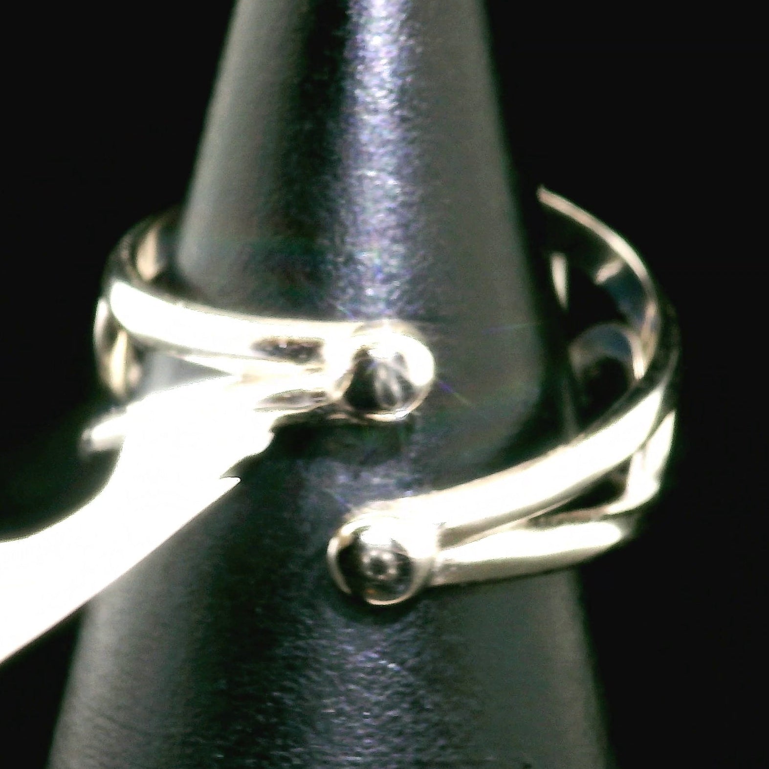 Azurite Geode Cuff Ring .925 Silver for Embracing Divine Feminine Power and Healing