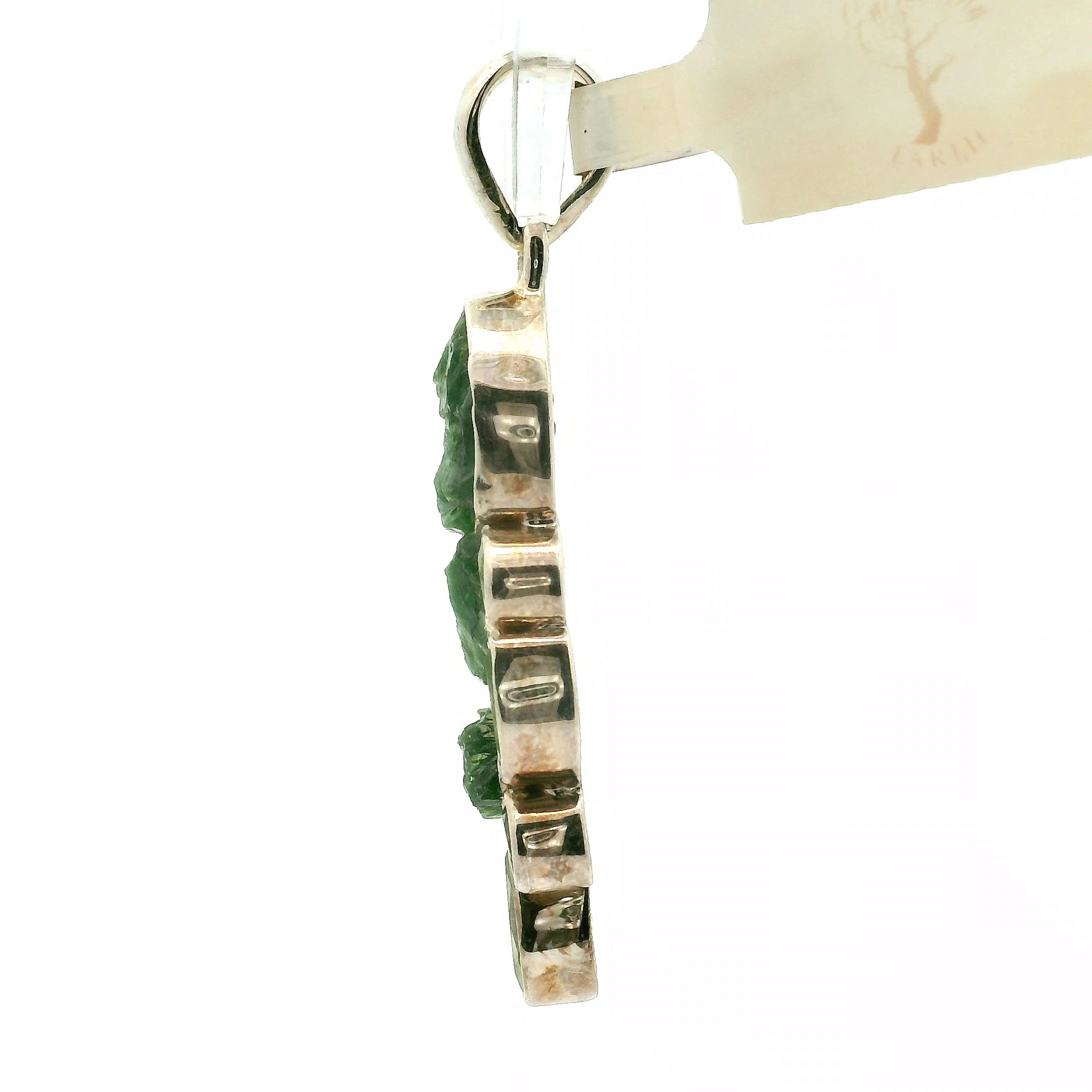 Chrome Diopside Multi-Stone Pendant .925 Silver for Embracing Love, Healing and Balance