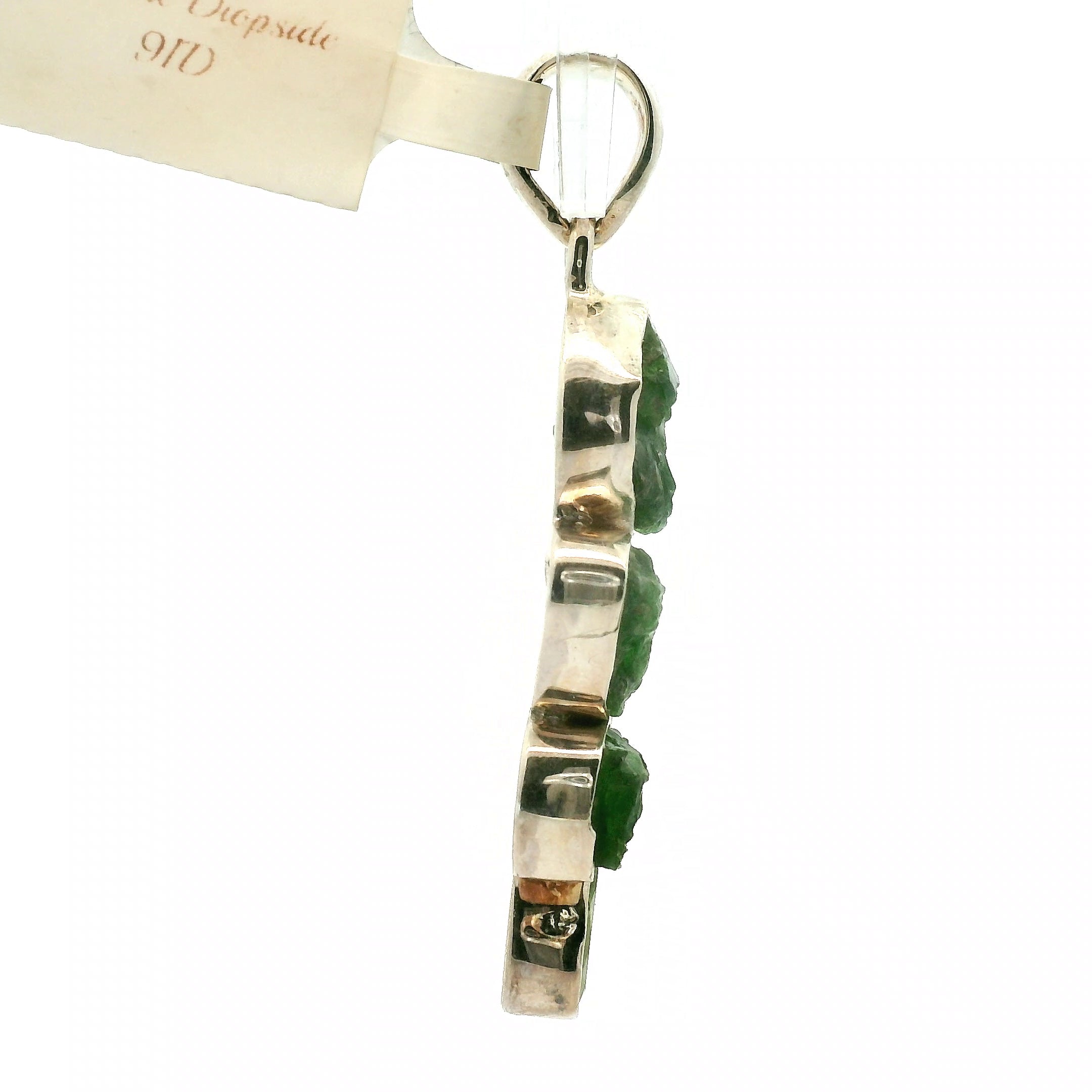 Chrome Diopside Multi-Stone Pendant .925 Silver for Embracing Love, Healing and Balance