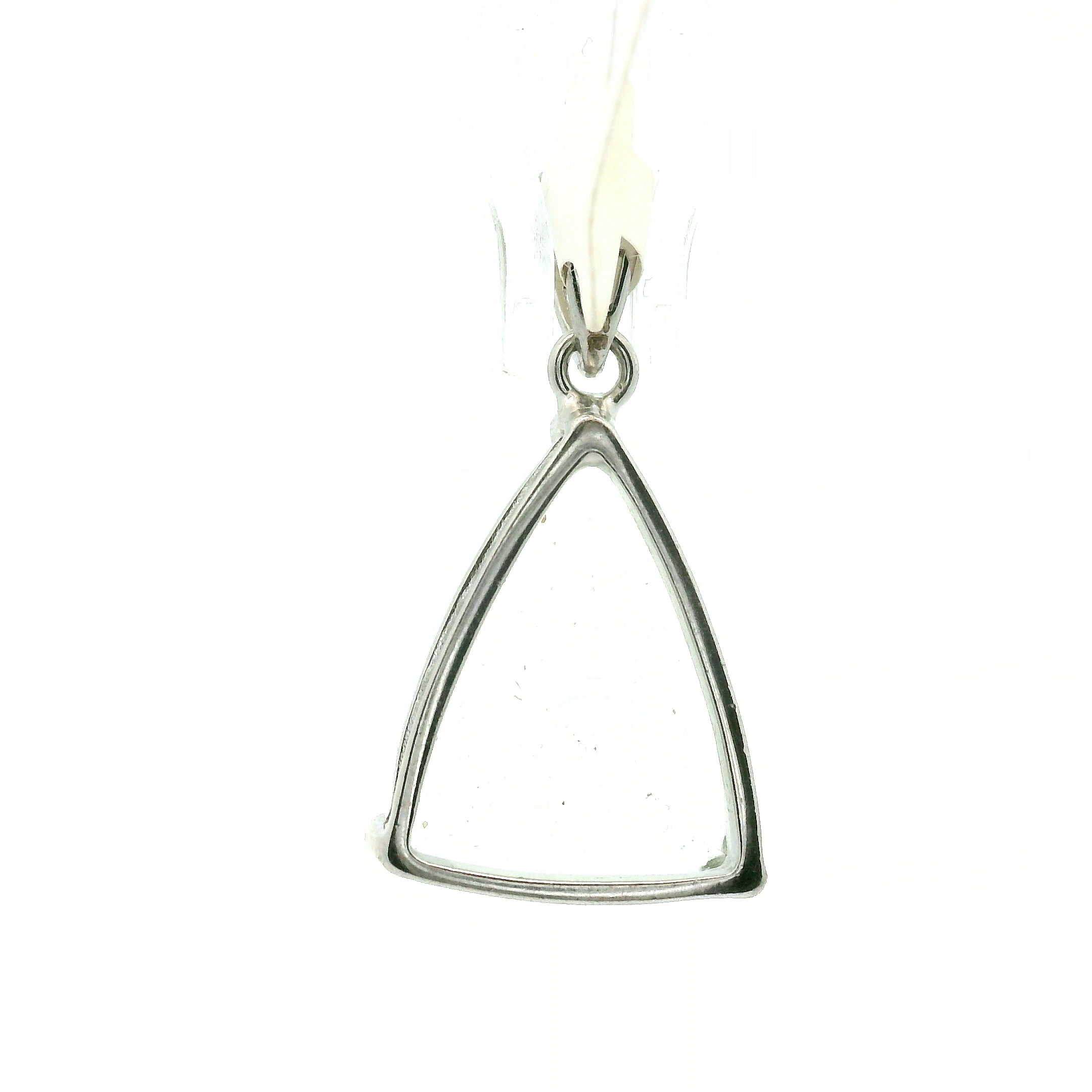 Praisolite Trillion Pendant .925 Silver for Love, Prosperity, and Success