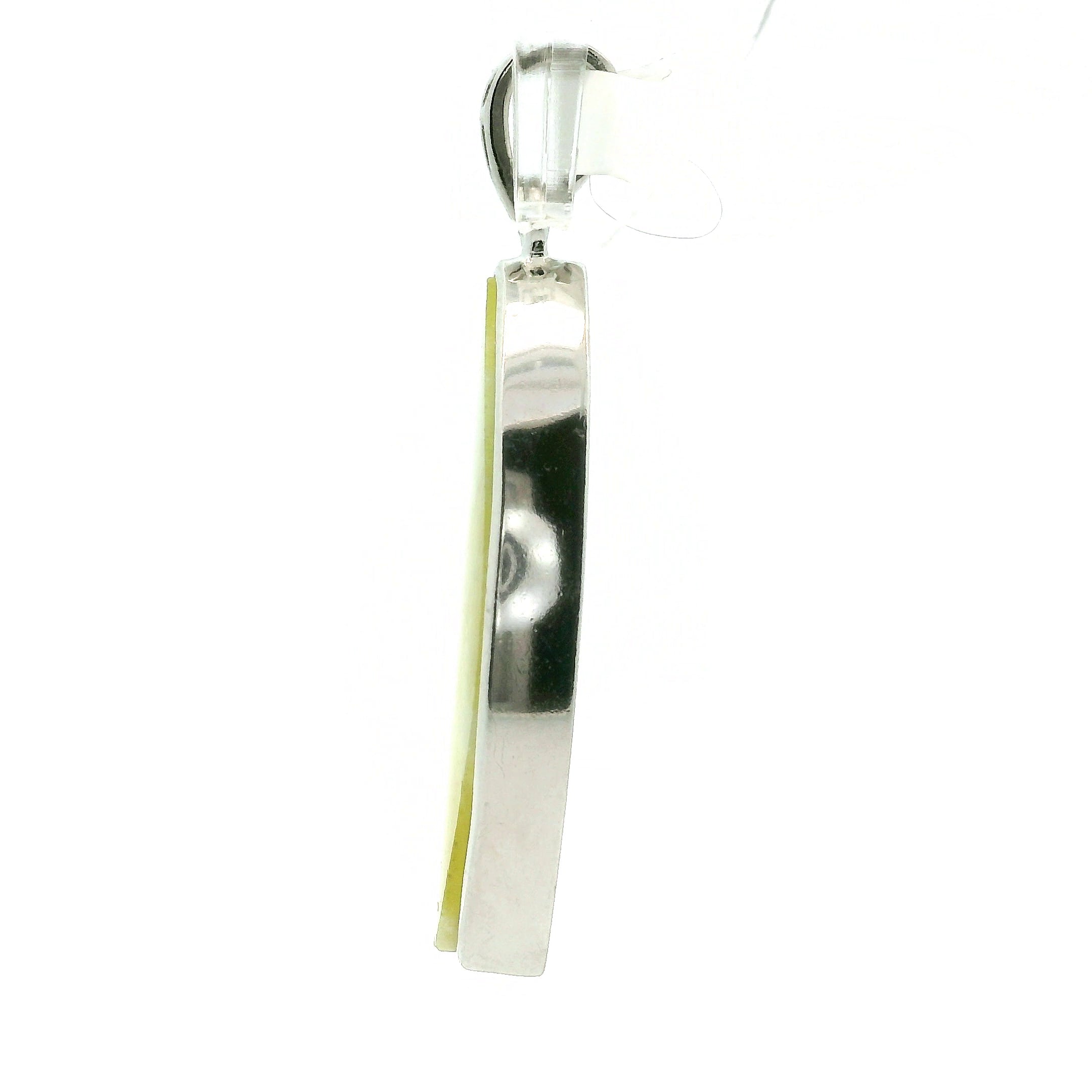 Serpentine Pendant .925 Silver for Clearing Emotional Blockages and Spiritual Exploration