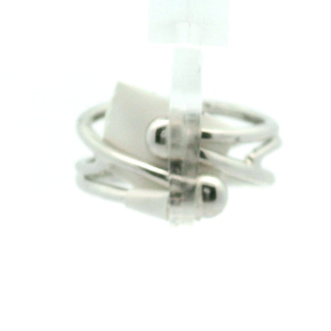 Smokey Moissanite Adjustable Midi Cuff Ring .925 Silver for Enlightenment, Inner Peace & Spiritual Transformation