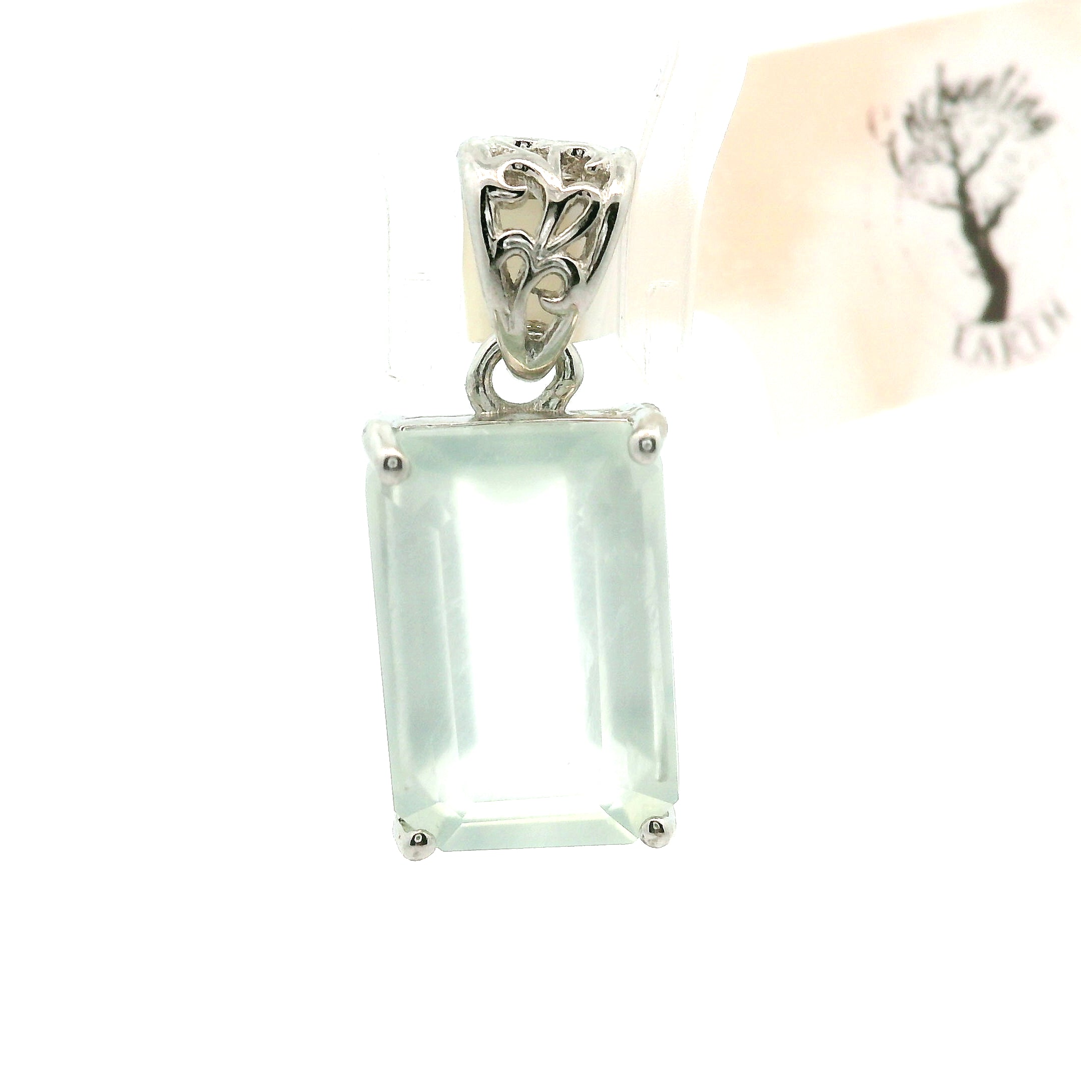 Australian Prehnite Pendants .925 Silver for Heart Healing and Rejuvenation