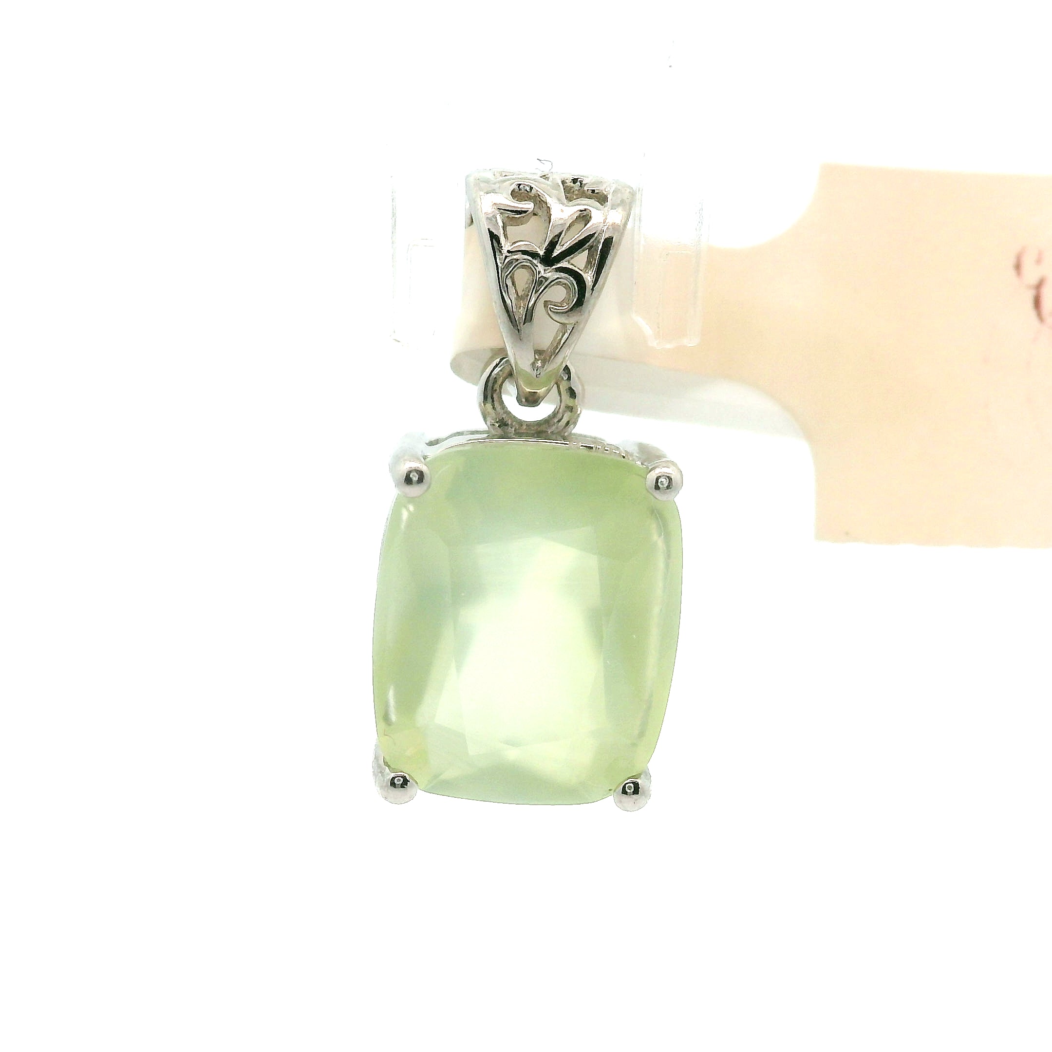Australian Prehnite Pendants .925 Silver for Heart Healing and Rejuvenation