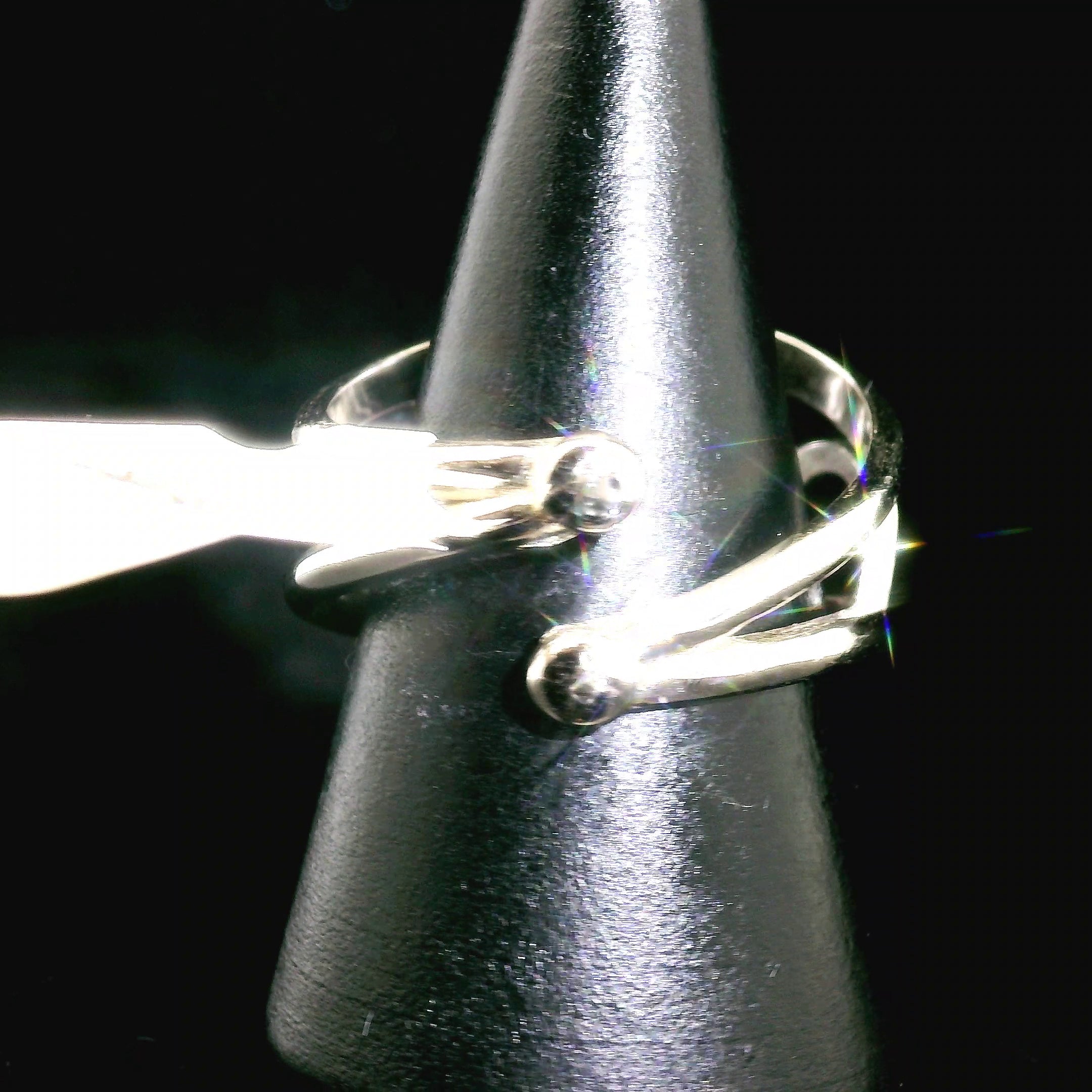 Sapphire Cuff Ring .925 Sterling Silver for Passion, Personal Power and Energy