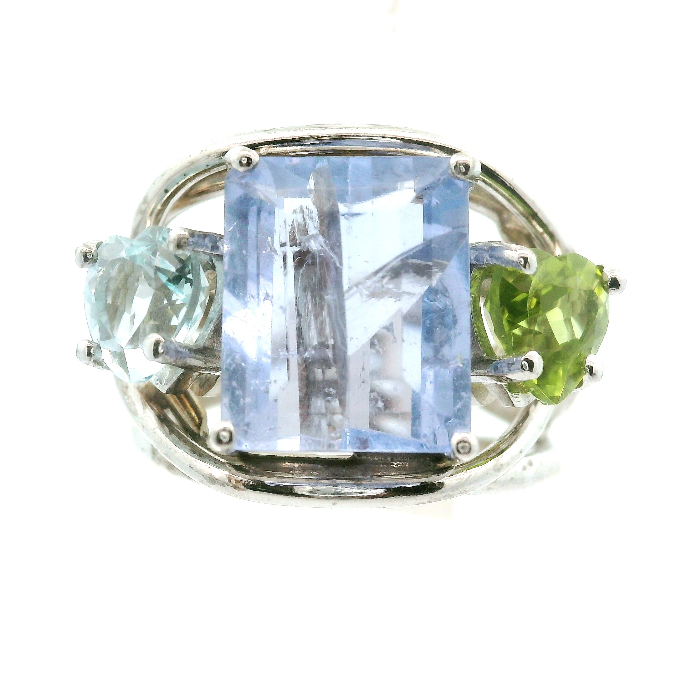 Triple Stone Crown Ring .925 Silver for Embracing your Power