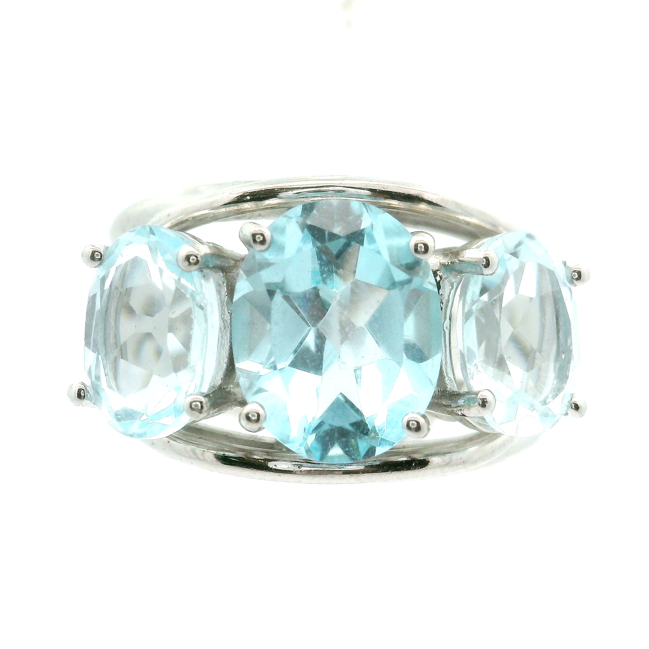 Triple Stone Crown Ring .925 Silver for Embracing your Power