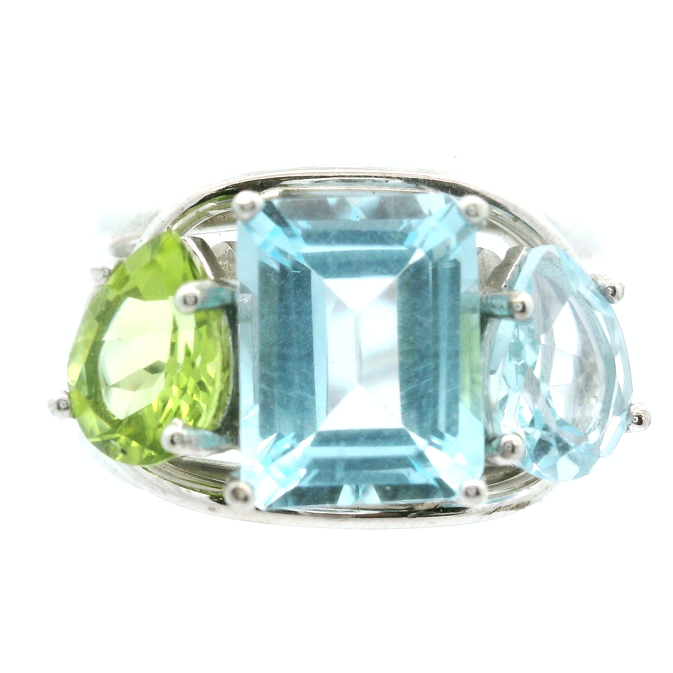 Triple Stone Crown Ring .925 Silver for Embracing your Power